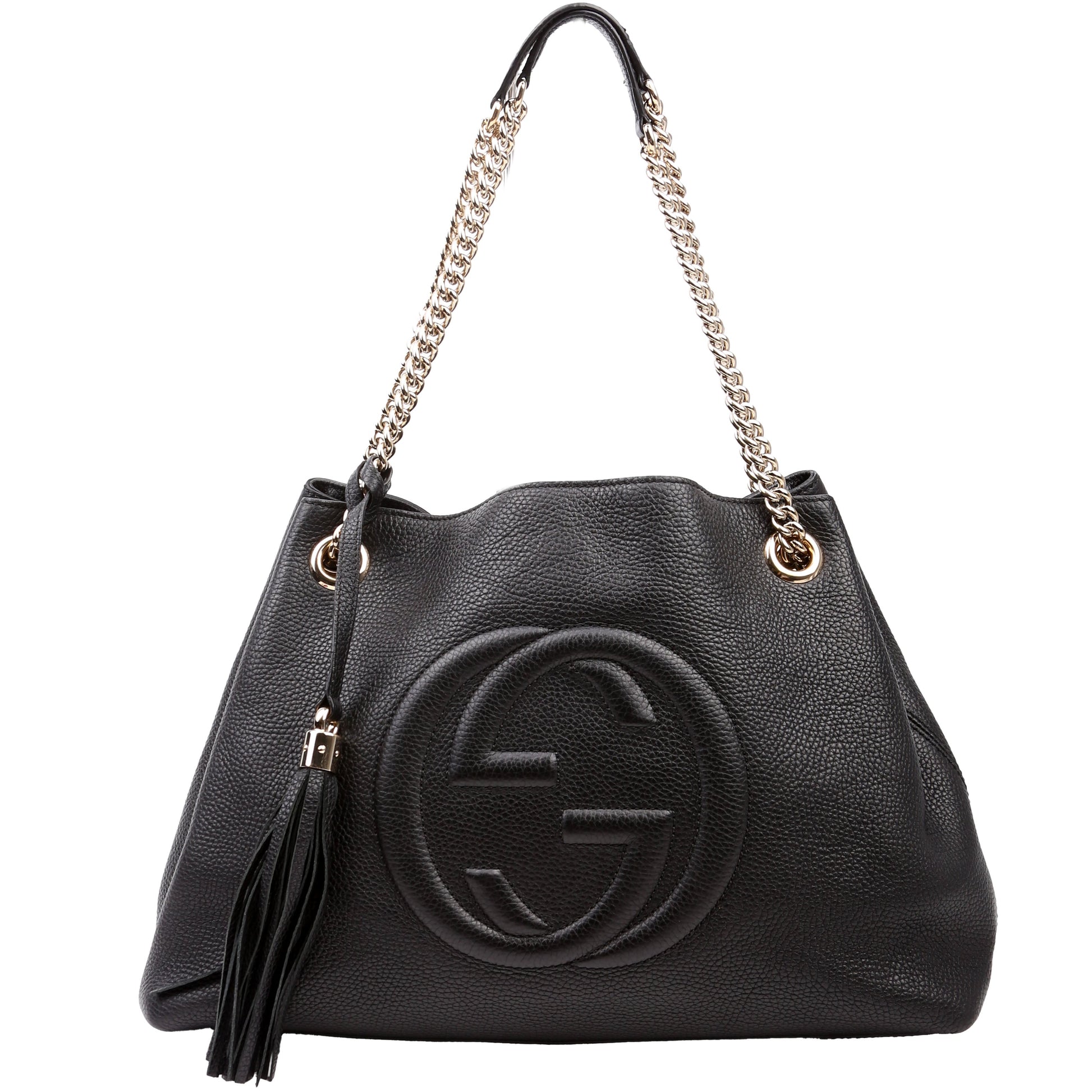 Gucci 536196 Soho Chain Tote Newer Black Bag