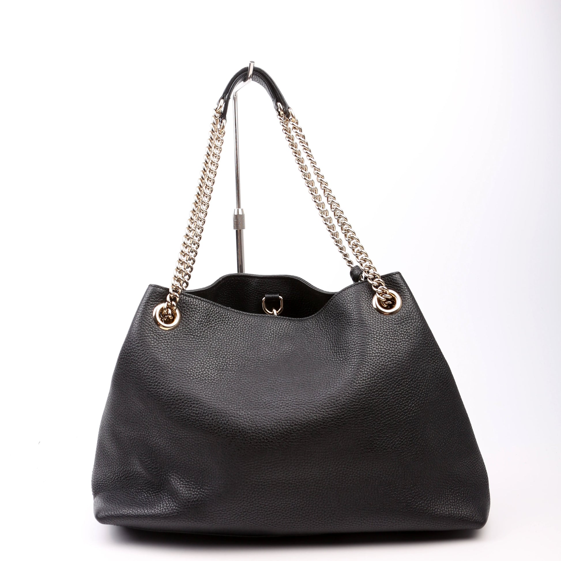 Gucci 536196 Soho Chain Tote Newer Black Bag
