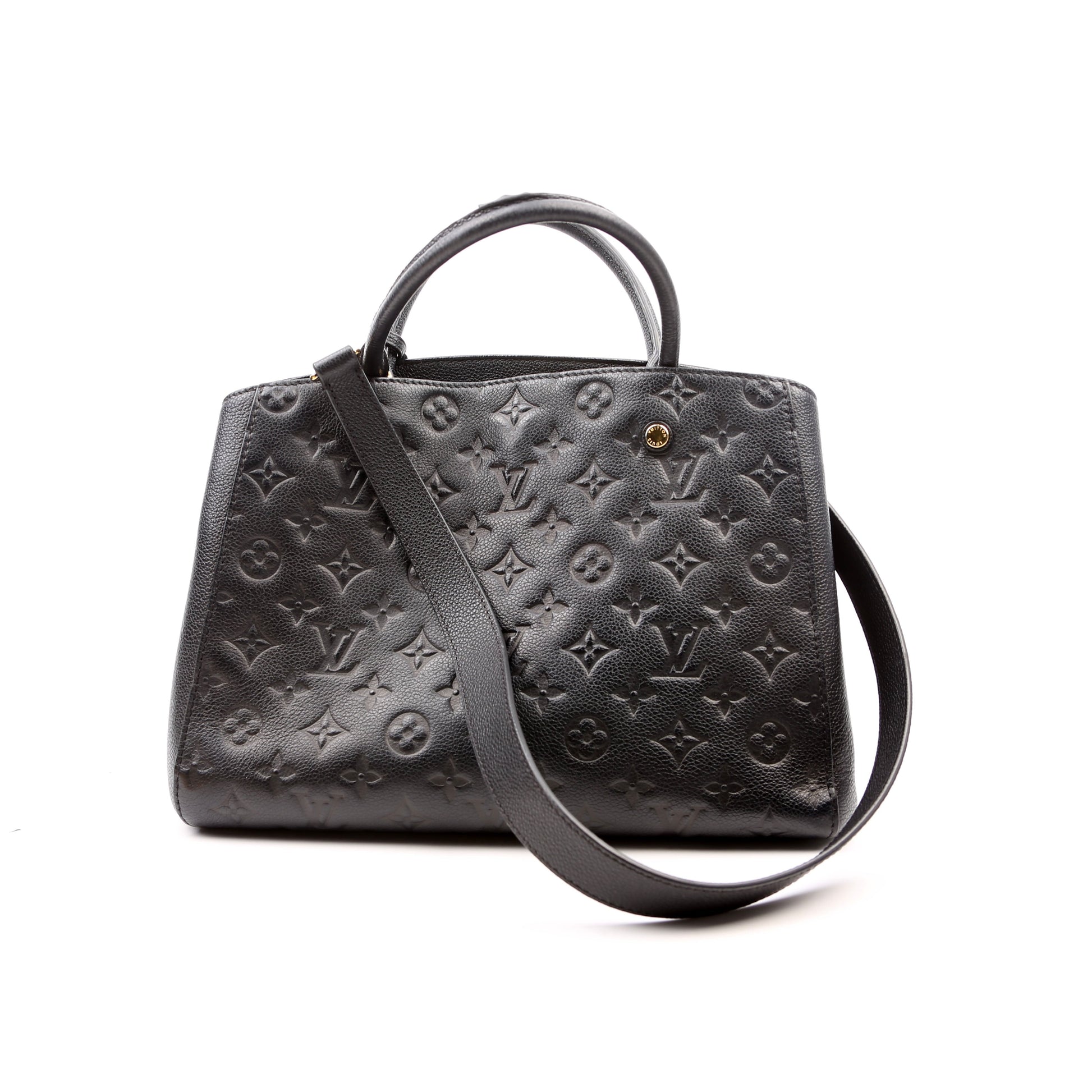 Luxury Women's Handbag | Louis Vuitton Montaigne MM Empriente Black