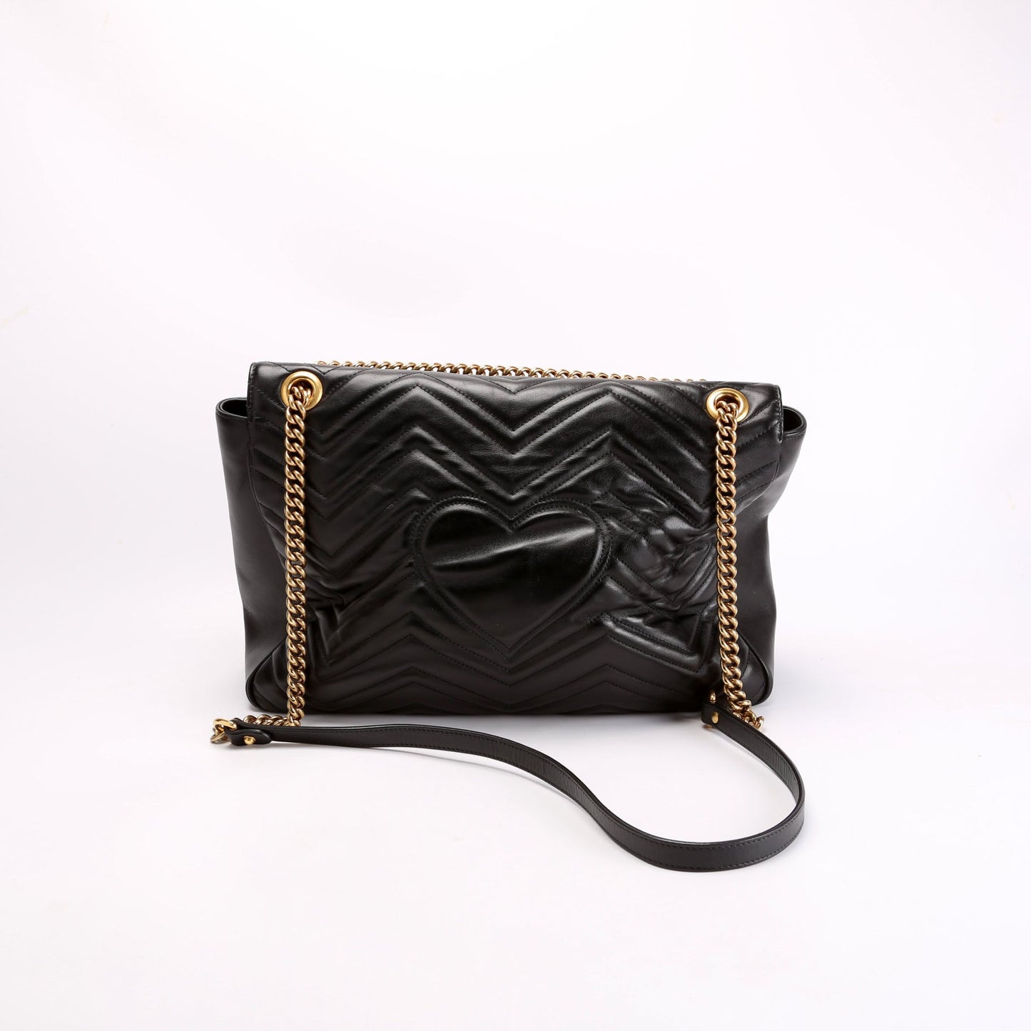 Gucci 498090 Marmont Large Black Bag