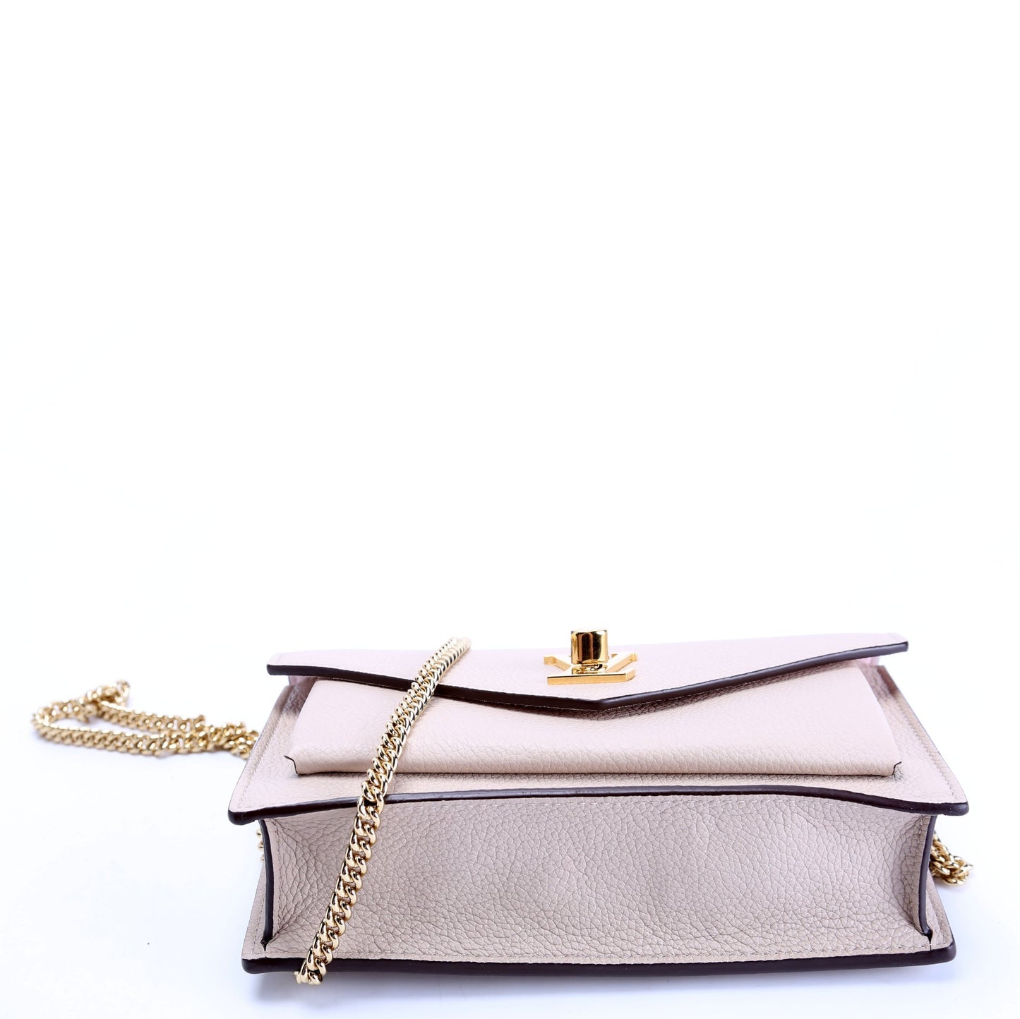 Designer Women's Crossbody Bag | Louis Vuitton Mylockme Chain Pochette Greige/Gold