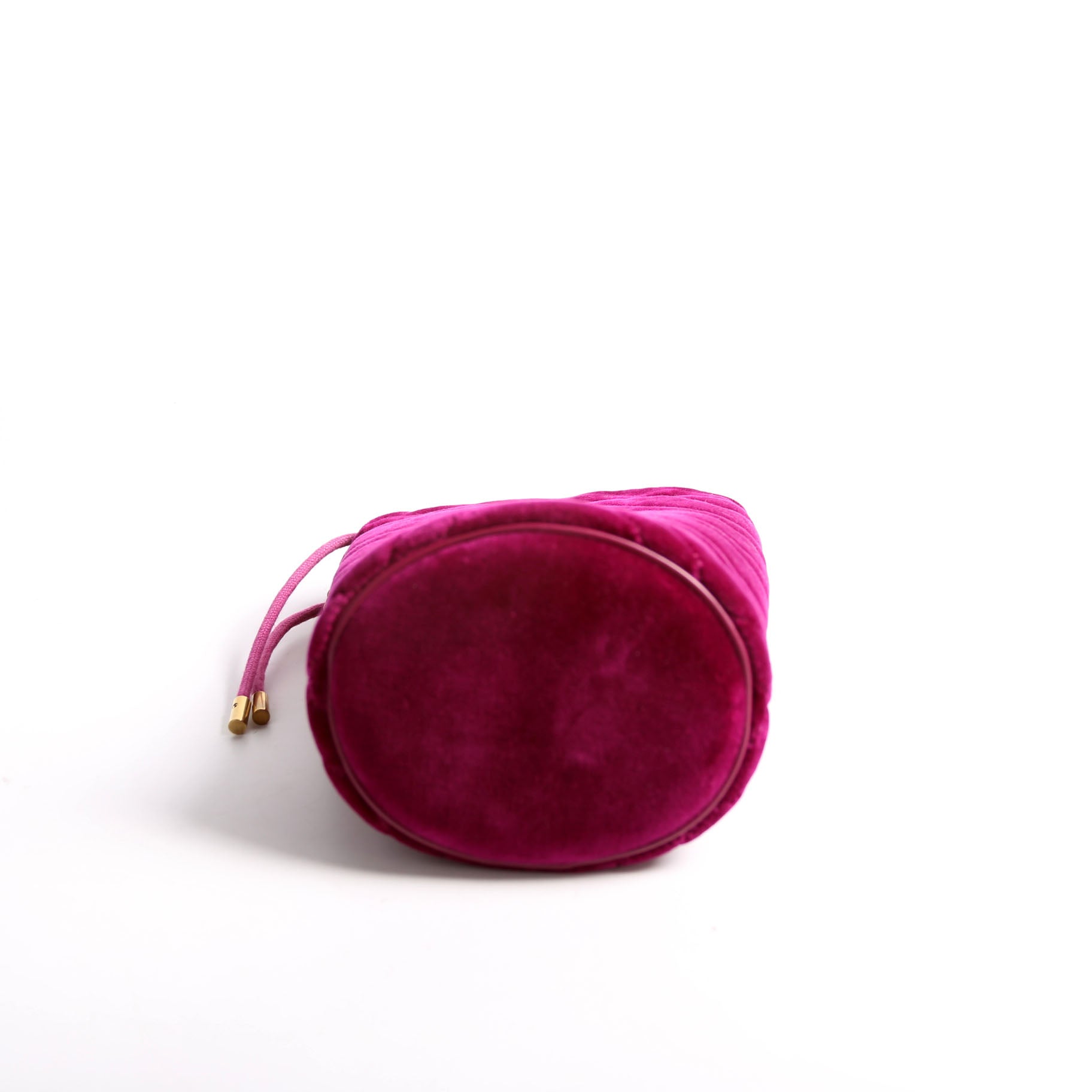 Gucci 575163 Velvet Marmont Mini Bucket Purple Bag