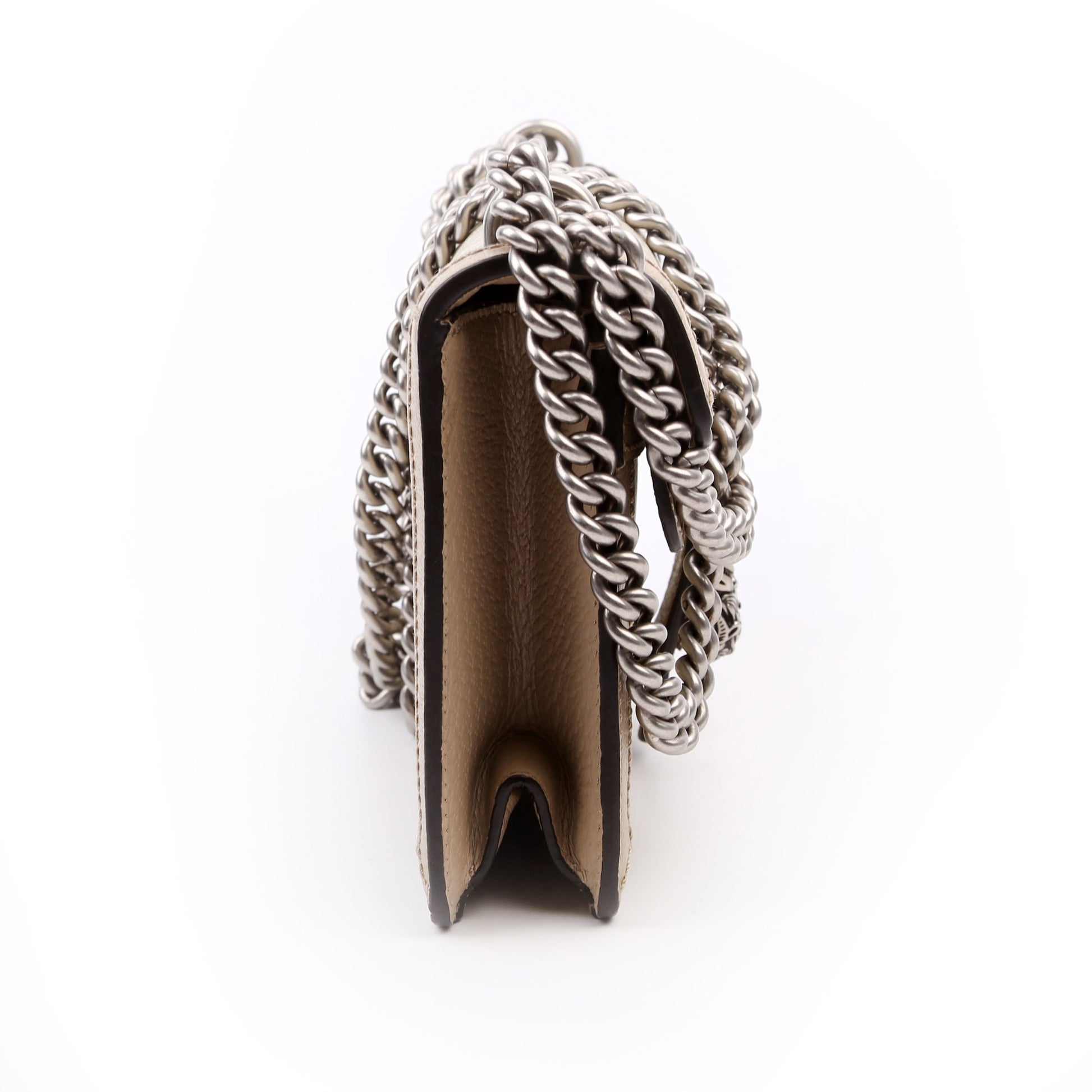 Gucci 499623 Dionysus Small GG Supreme Beige Bag
