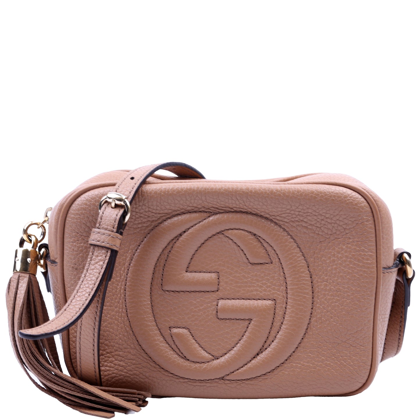 Gucci 308364 Soho Disco Crossbody Tan Bag