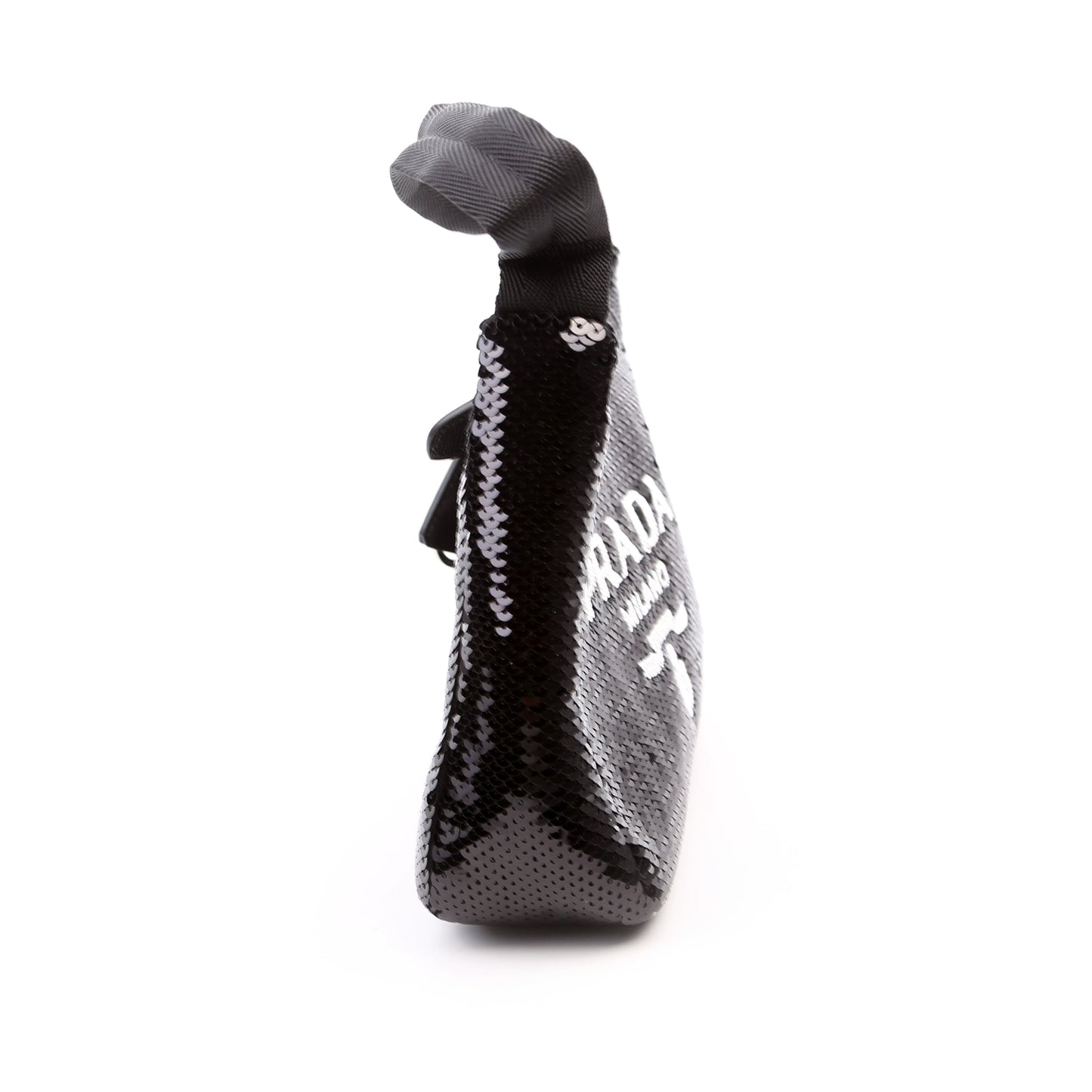 Prada Re-Edition 2000 Sequin Mini Black/White Bag