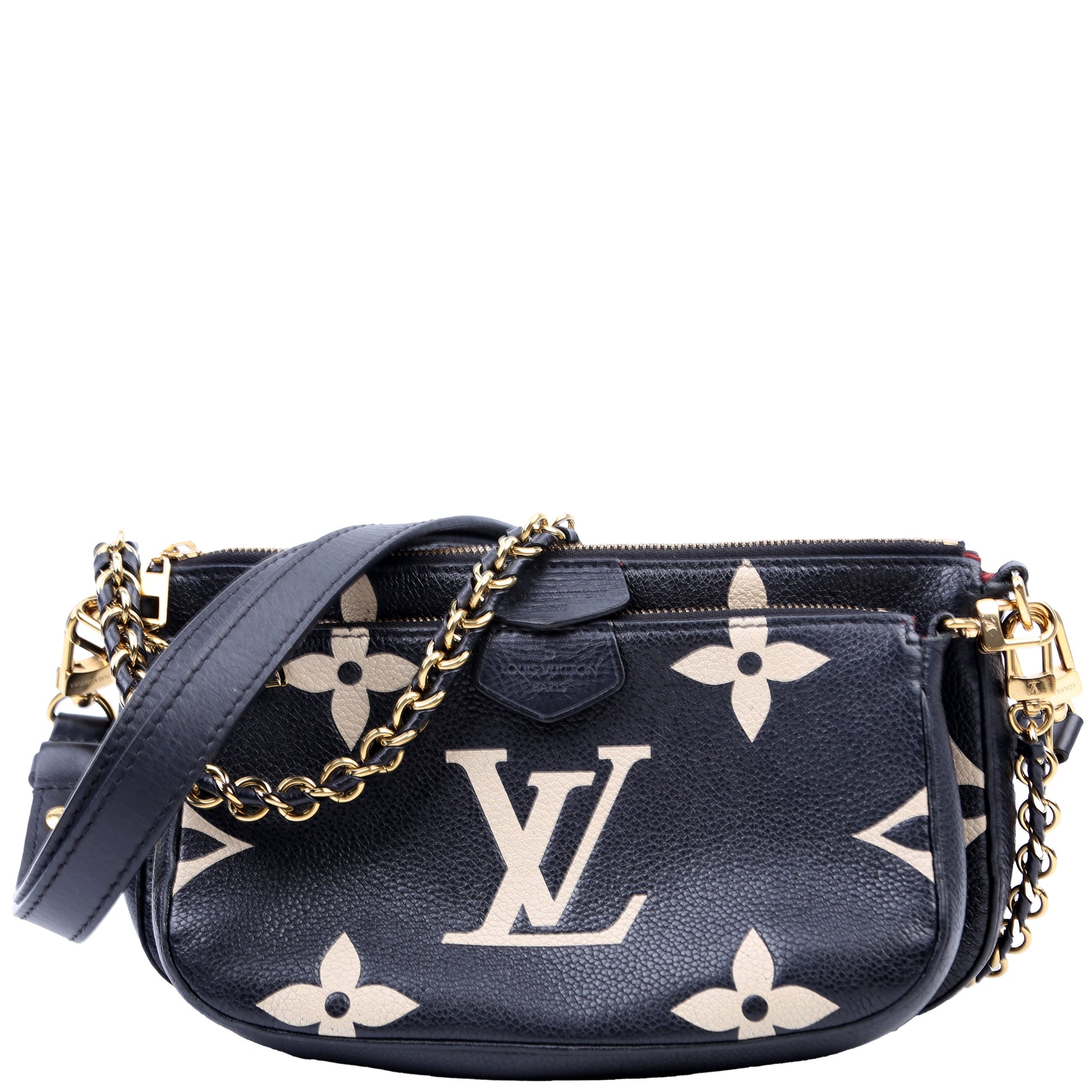 Louis Vuitton Multi Pochette Bicolor Empreinte Black/Beige
