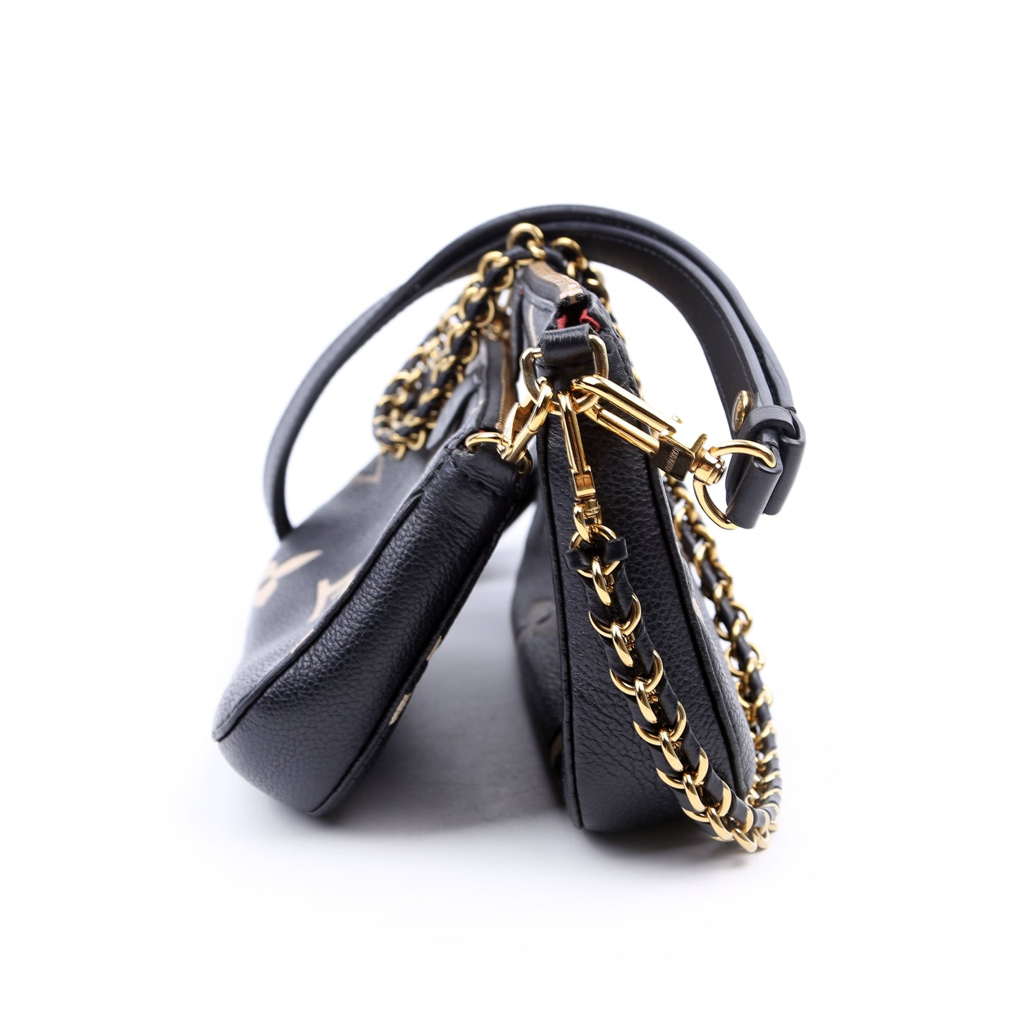Designer Women's Crossbody Bag | Louis Vuitton Multi Pochette Bicolor Empreinte Black/Beige