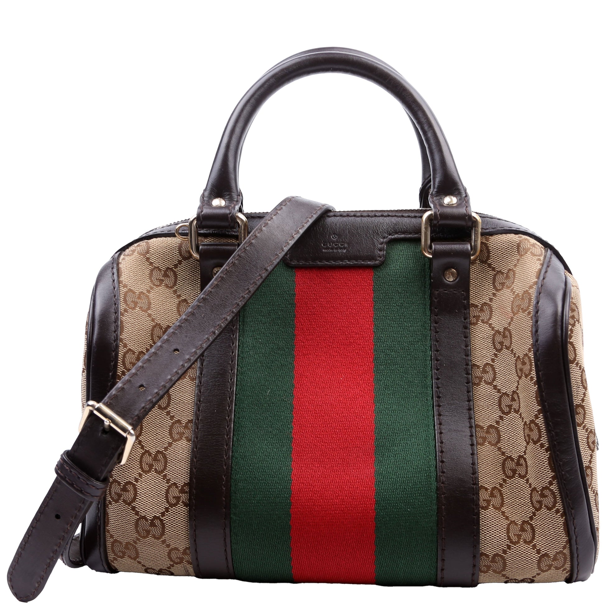 Gucci 269876 GG Canvas Small Boston Bag