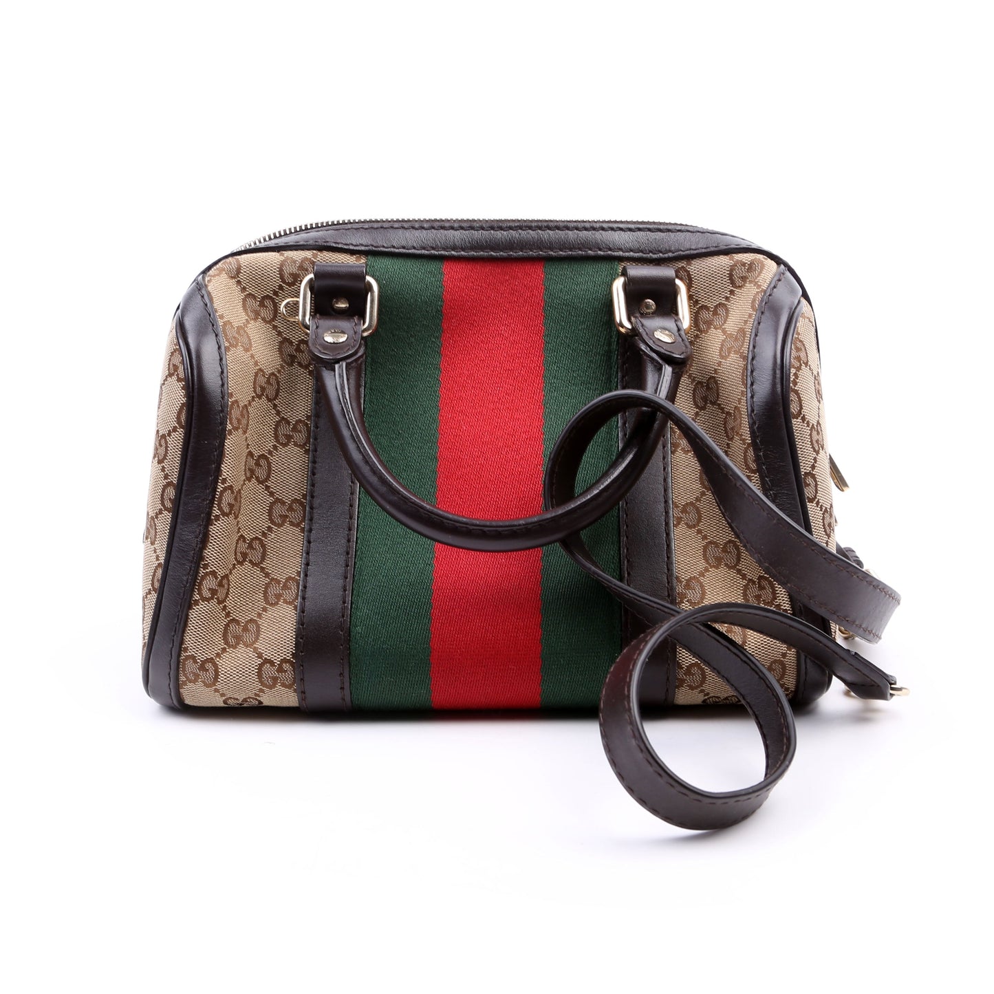 Gucci 269876 GG Canvas Small Boston Bag