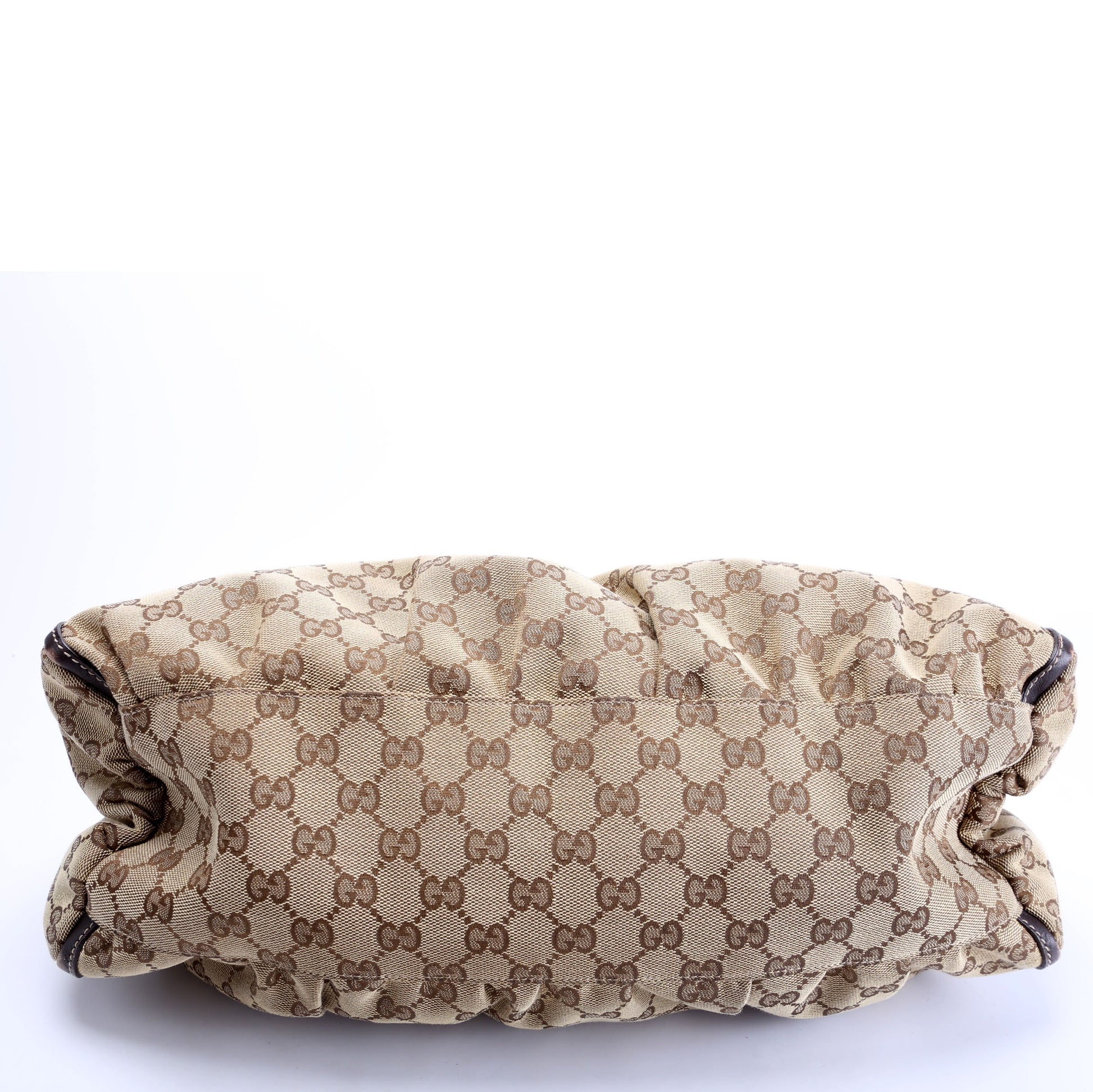 Gucci 189833 GG Canvas D Ring Hobo Bag