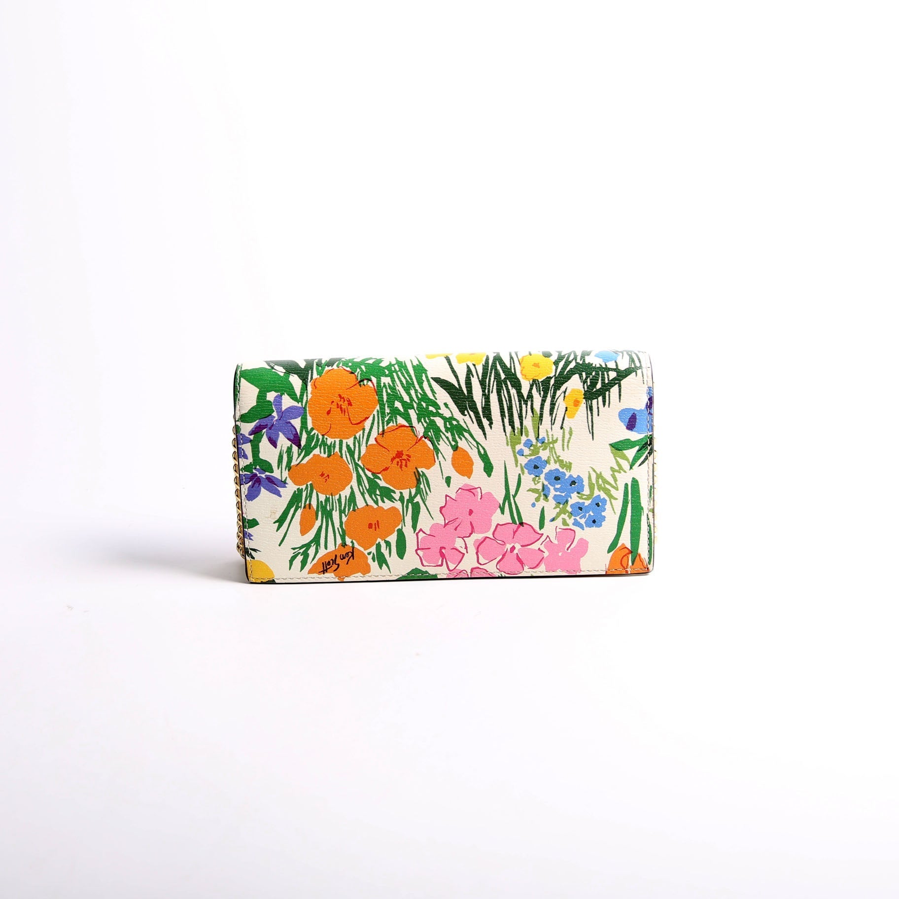 Gucci 621892 Horsebit 1955 Wallet With Chain White/Multicolor Bag