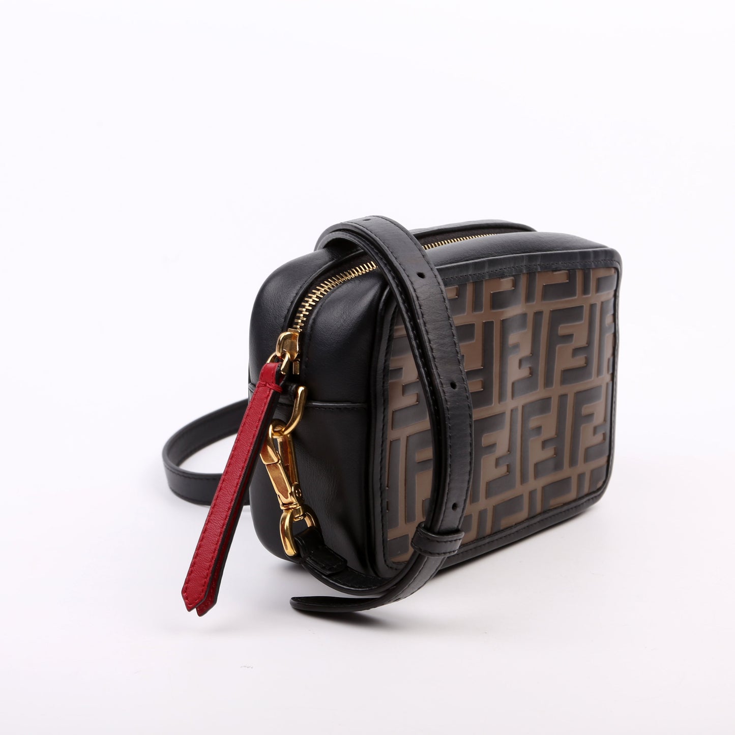 Fendi FF Embossed 1974 Mini Camera Bag