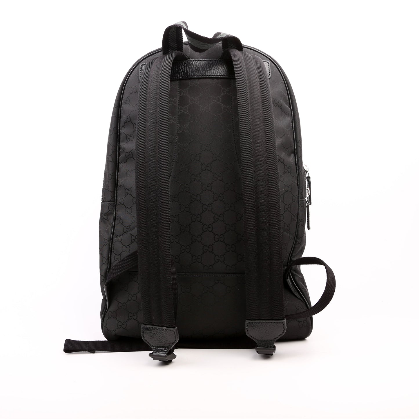 Gucci 449181 GG Nylon Slim Backpack Black Bag