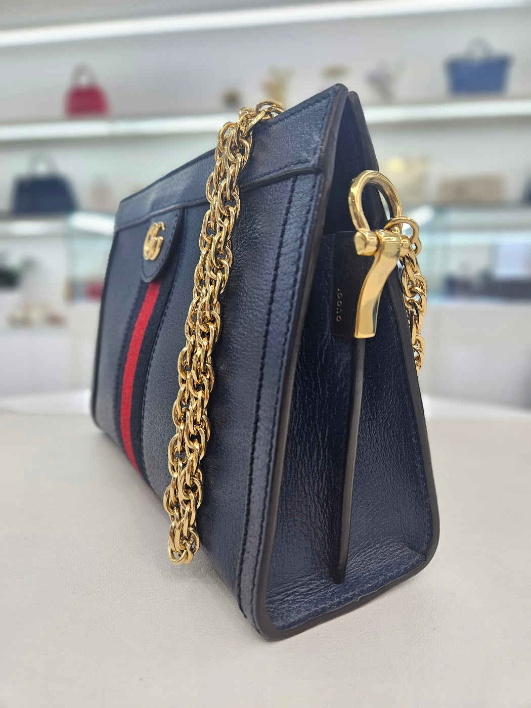 Gucci Chain Leather Crossbody