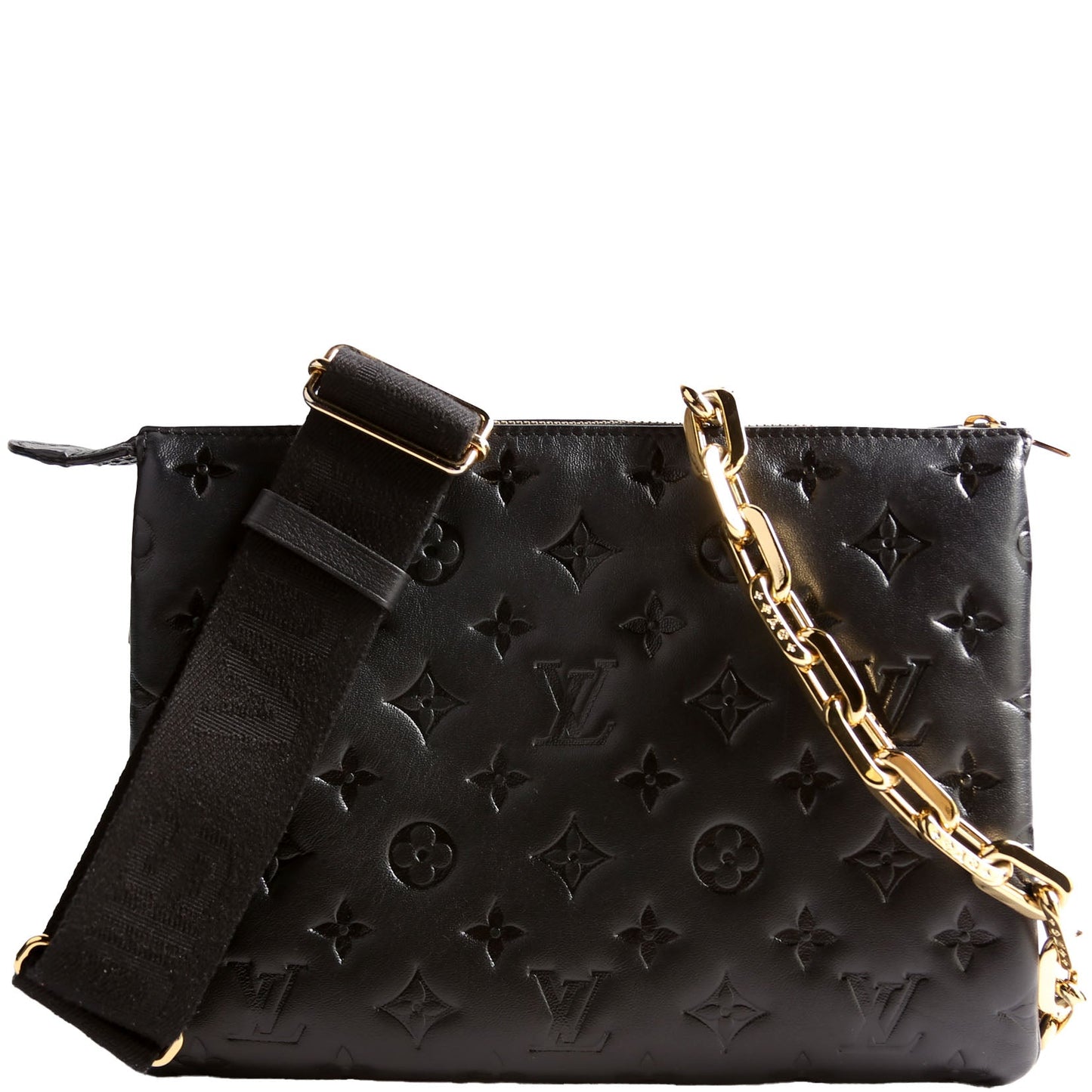 Louis Vuitton Coussin PM Lambskin Black/Pink