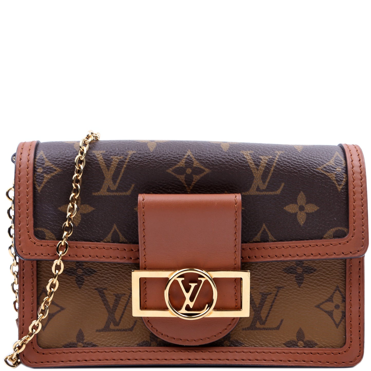 Louis Vuitton Dauphine Chain Reverse Wallet Monogram