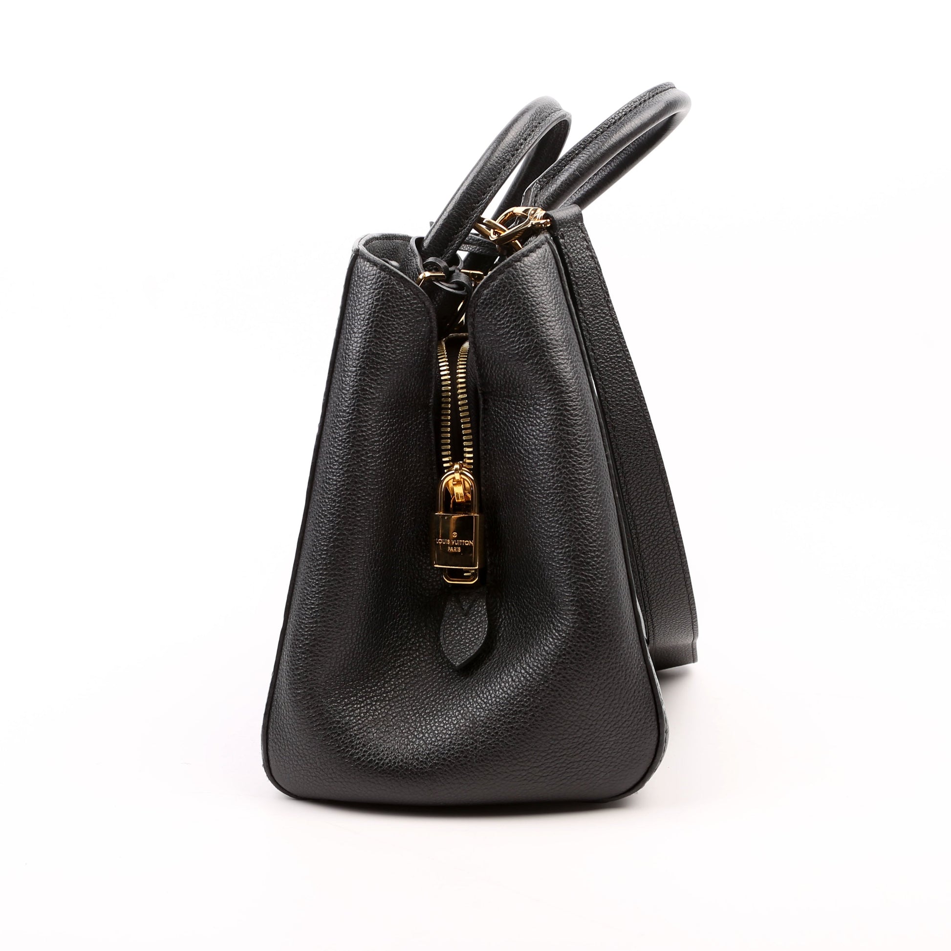 Luxury Women's Handbag | Louis Vuitton Montaigne MM Empreinte Black