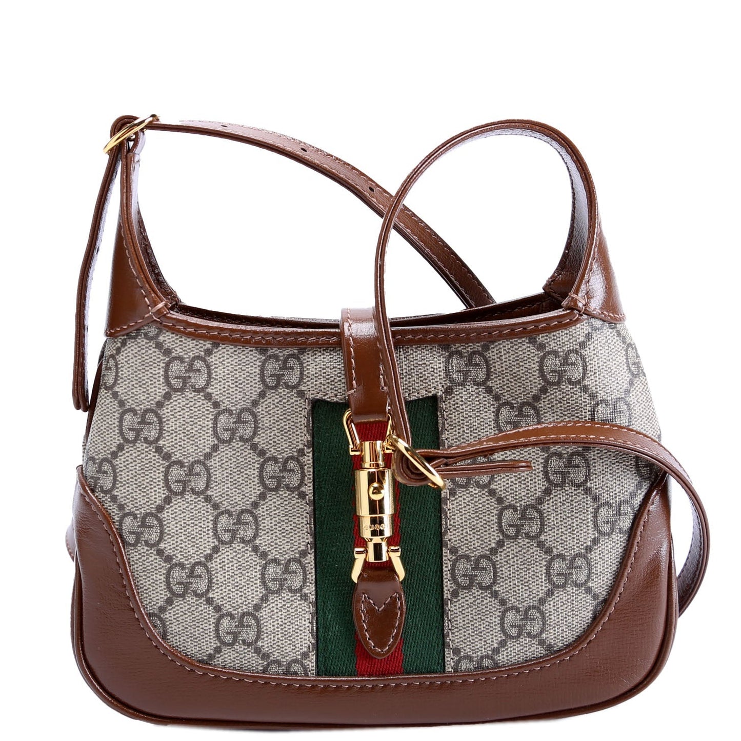 Gucci 637092 Jackie 1961 Mini Hobo Brown Bag