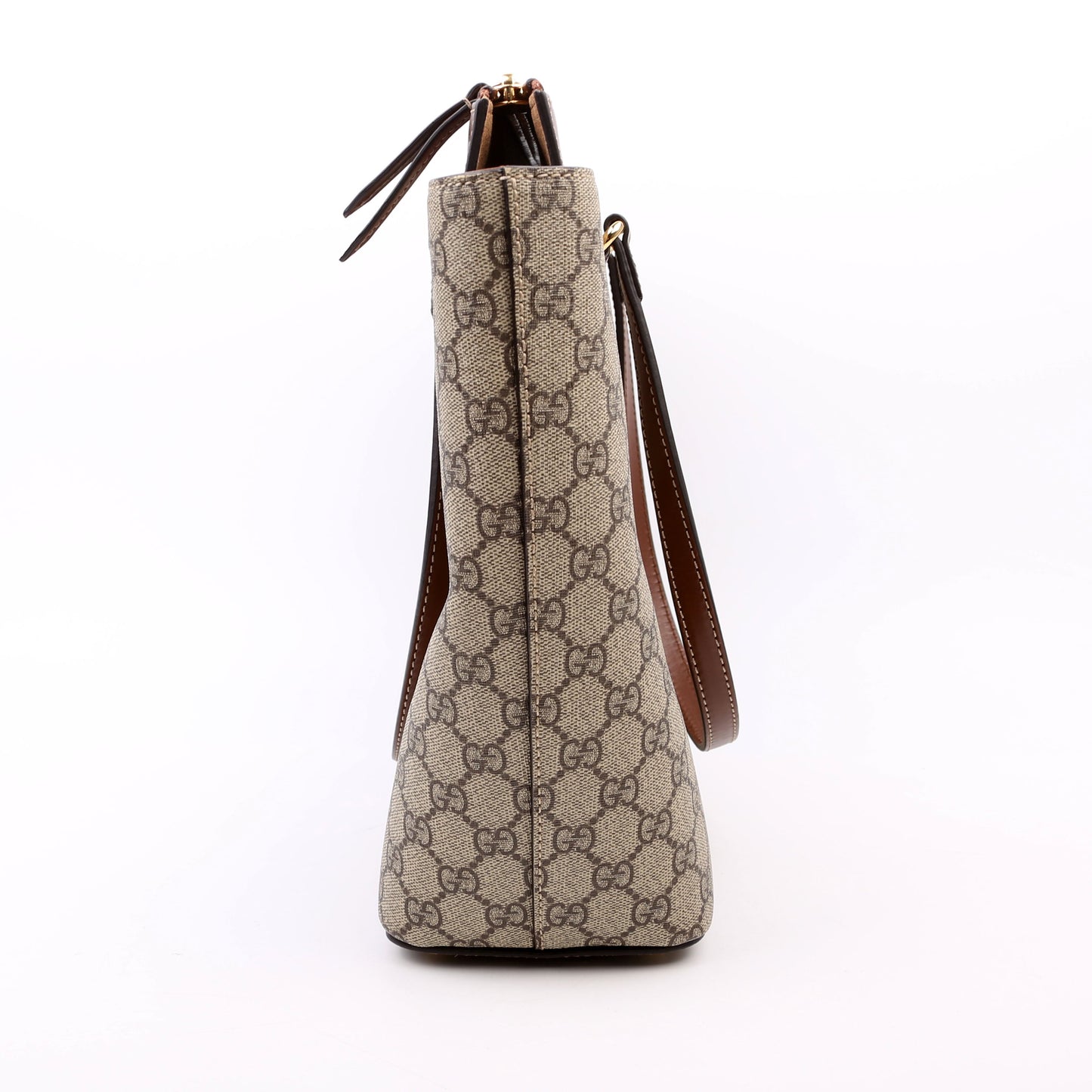 Gucci 415721 GG Supreme Tote Brown/Beige Bag