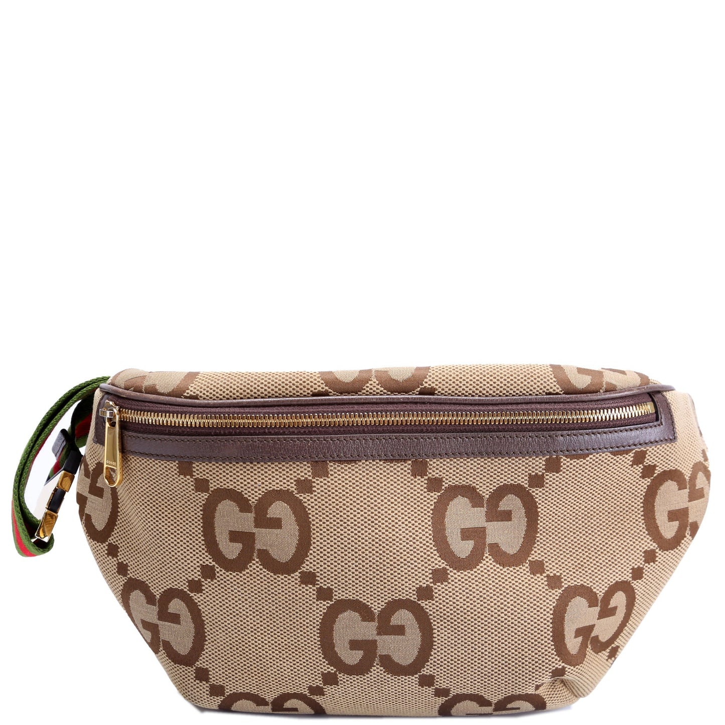 Gucci 696031 Jumbo GG Canvas Belt Tan Bag