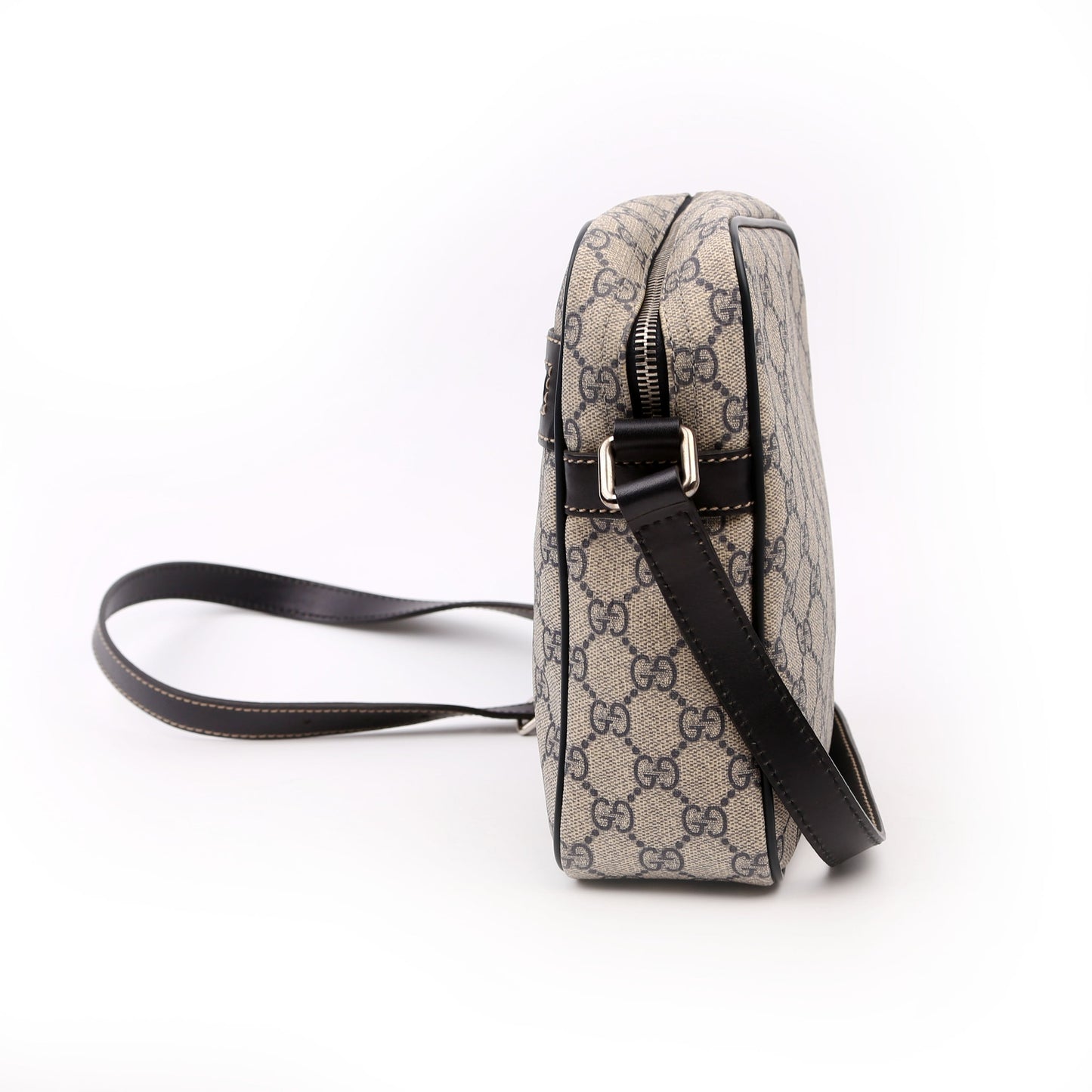 Gucci 233268 GG Supreme Shoulder Beige/Black Bag