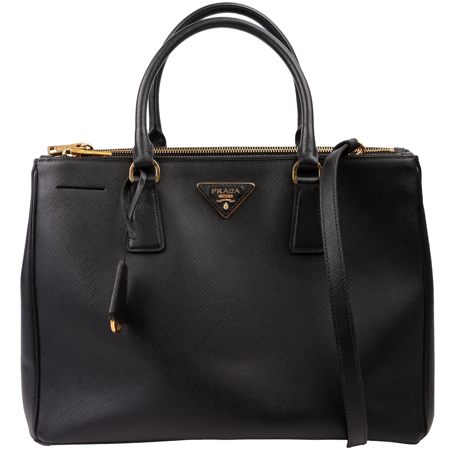 Prada Saffiano Galleria Medium Black Bag