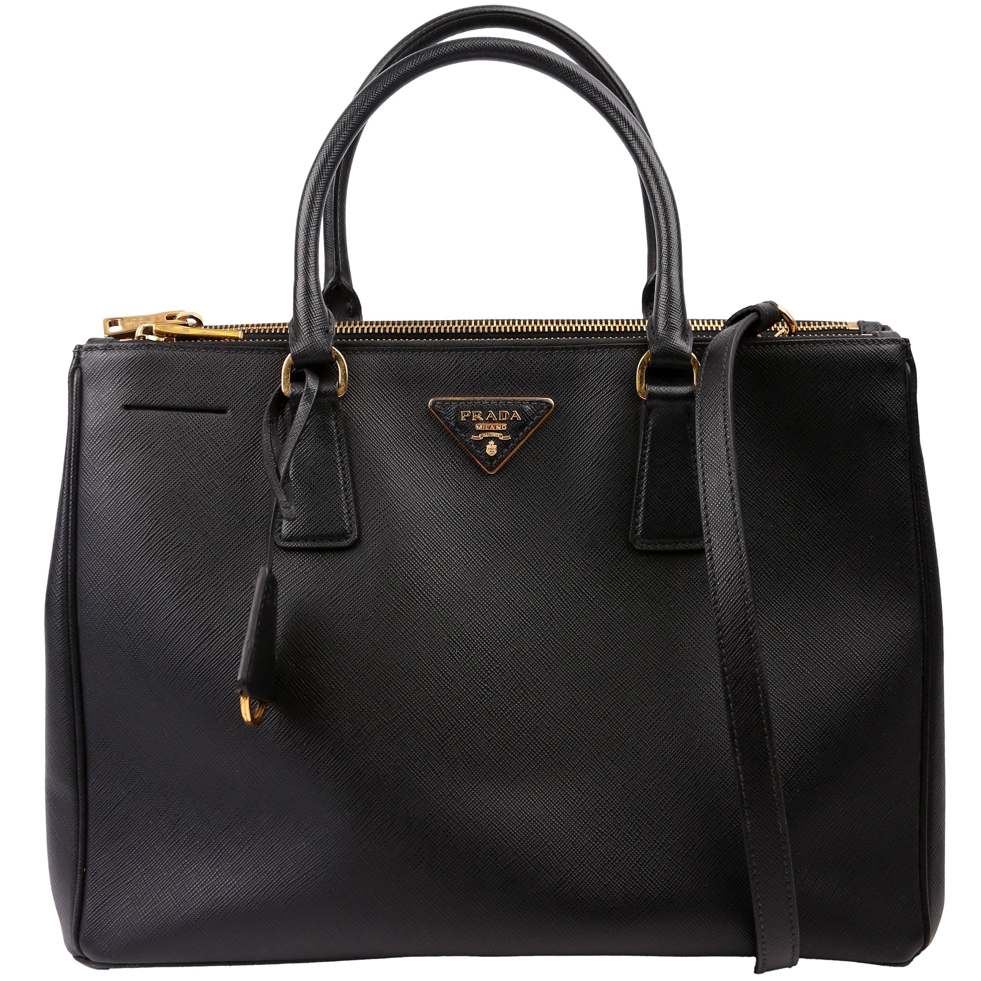 Prada Saffiano Galleria Medium Black Bag