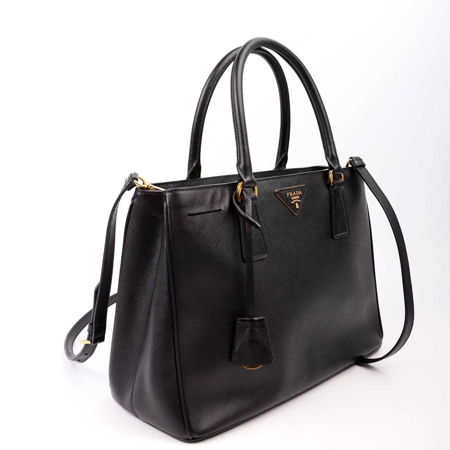 Prada Saffiano Galleria Large Black Bag