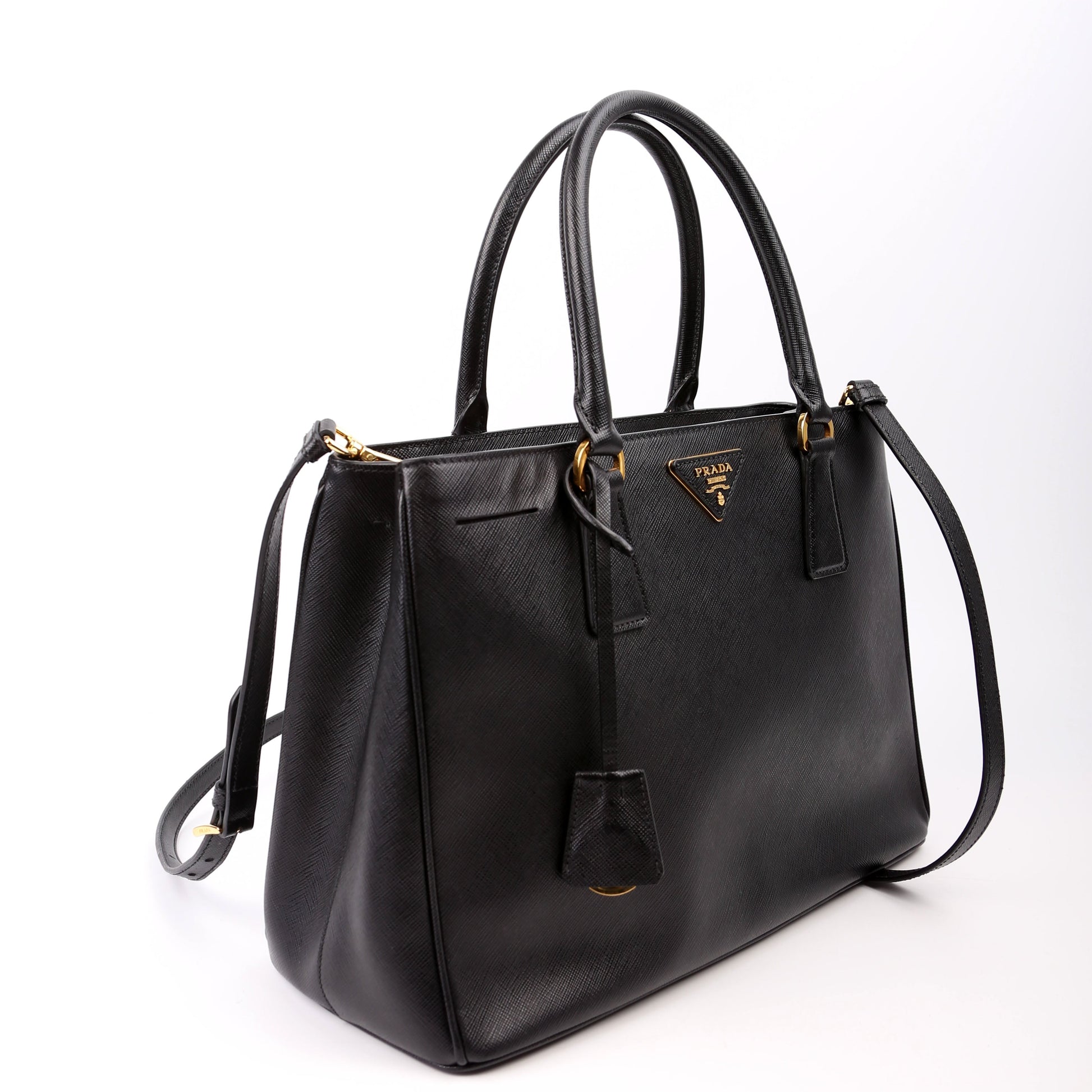 Prada Saffiano Galleria Large Black Bag