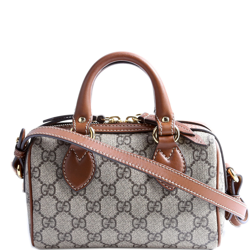 Gucci 432123 GG Supreme Mini Boston Bag