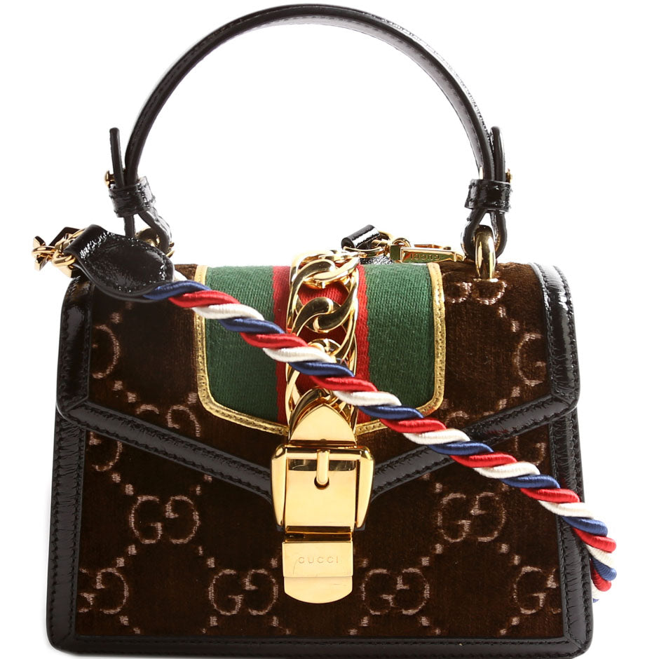 Gucci 470270 Velvet Sylvie Mini Bag