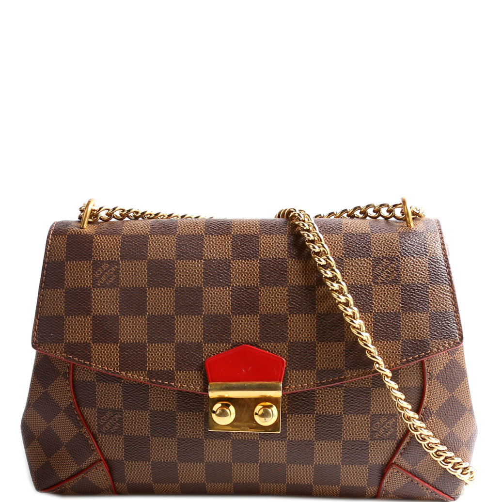 Louis Vuitton Caissa Chain Clutch Ebene