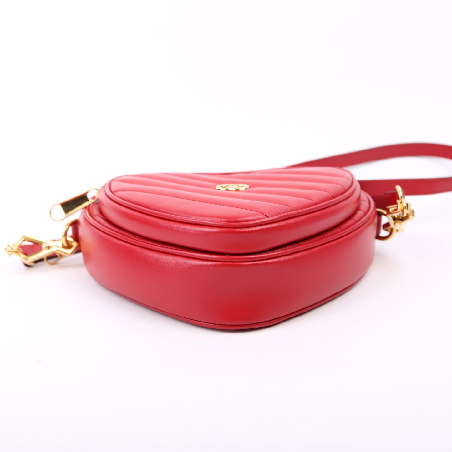 Gucci 751628 Interlocking G Mini Heart Red Bag