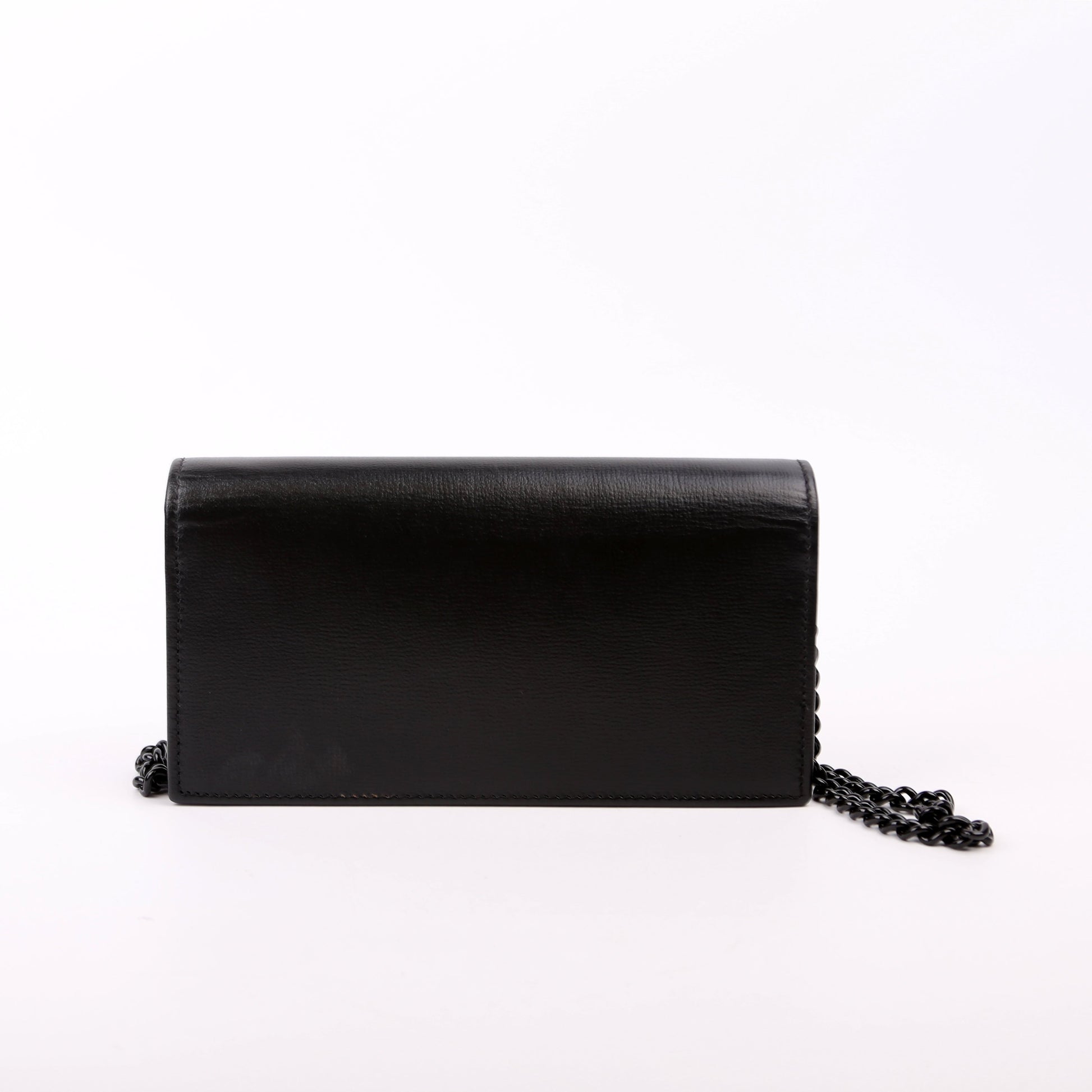 Gucci 621892 Horsebit 1955 Wallet W/ Chain Black Bag