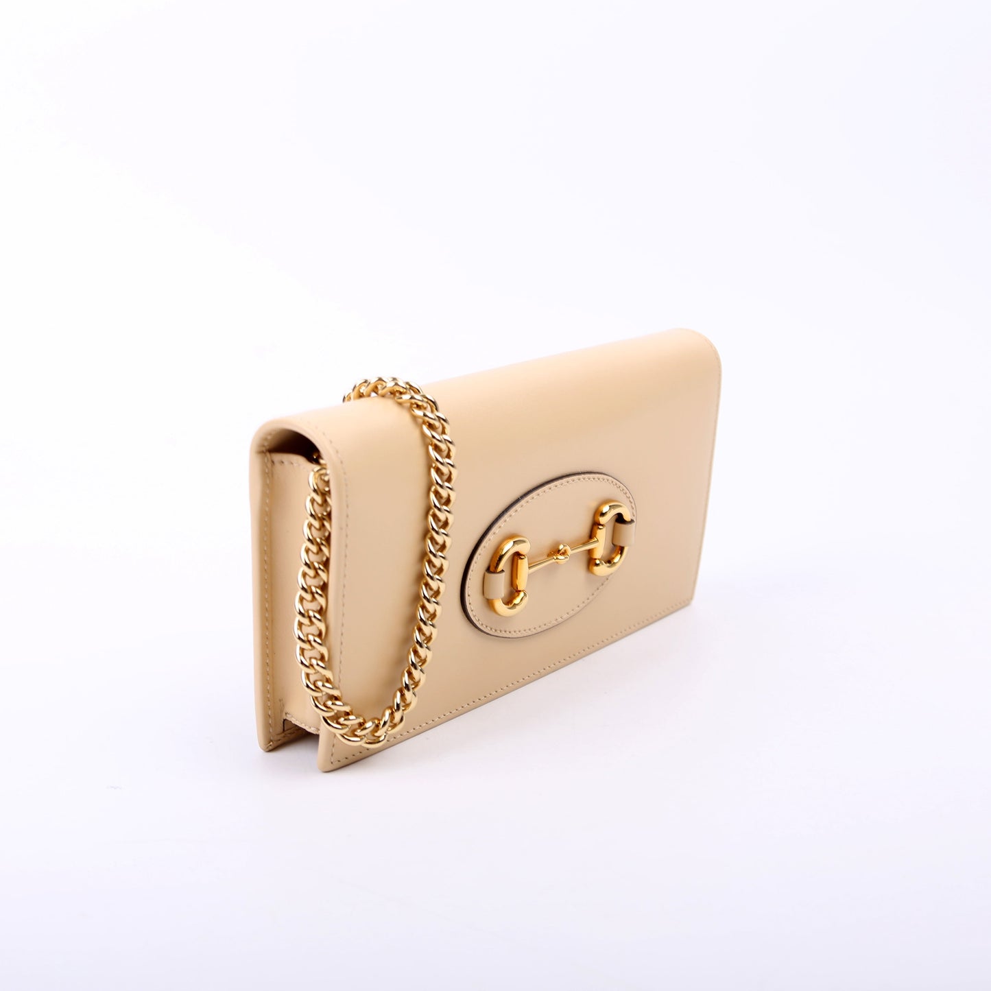Gucci 621892 Horsebit 1955 Wallet With Chain Tan Bag