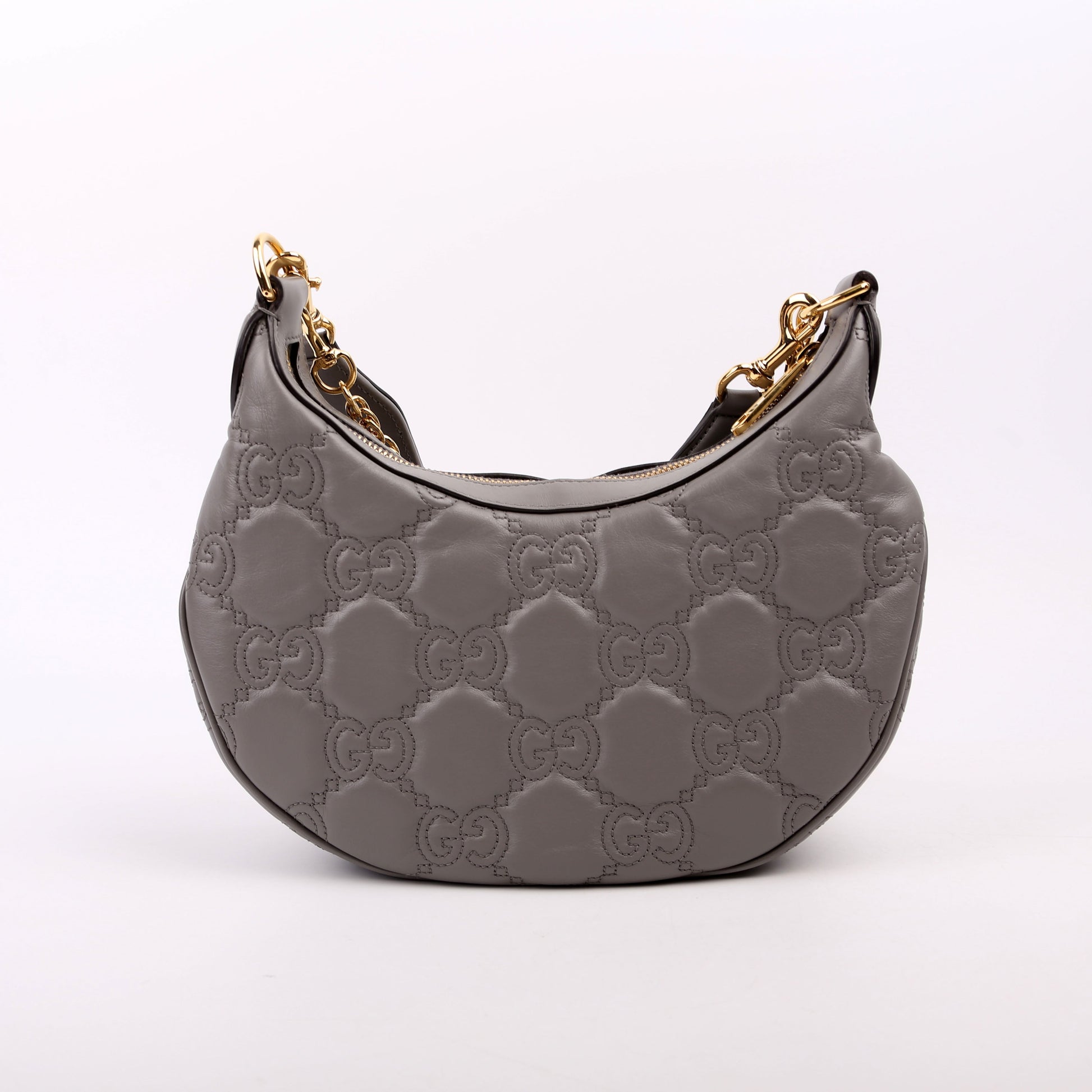 Gucci 739709 Matelasse Small Grey Bag
