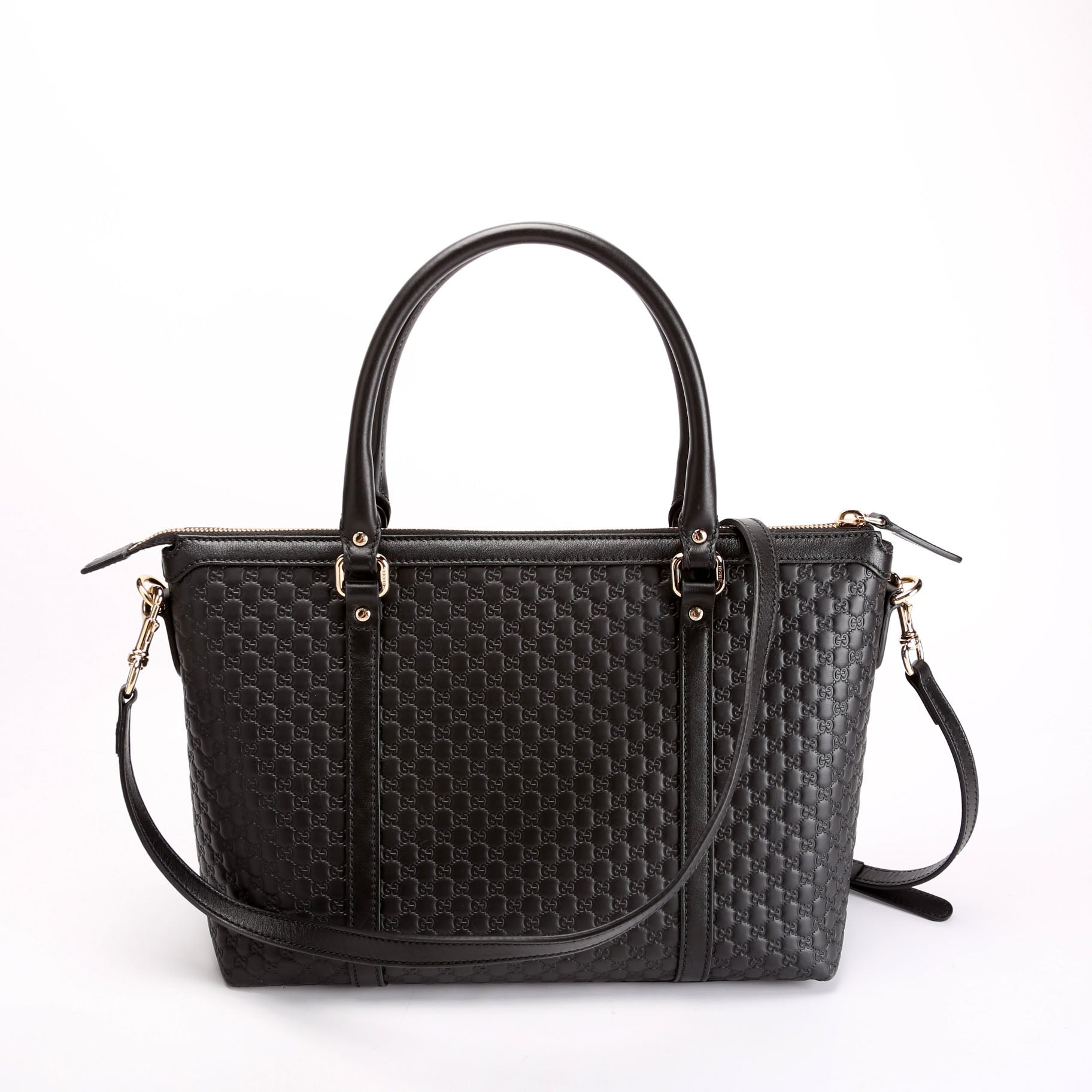 Gucci 449656 Margaux Satchel Micro Black Bag