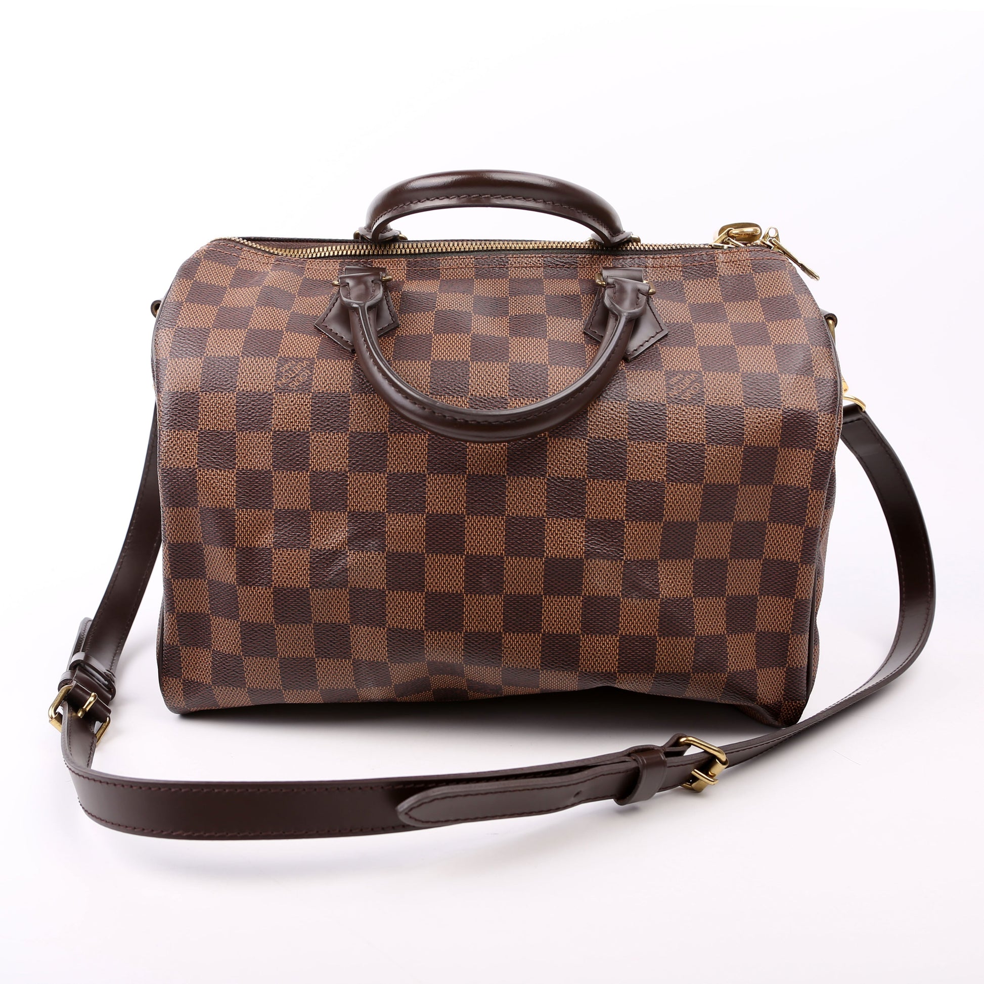 Louis Vuitton Speedy 30 Bandouliere Damier Ebene