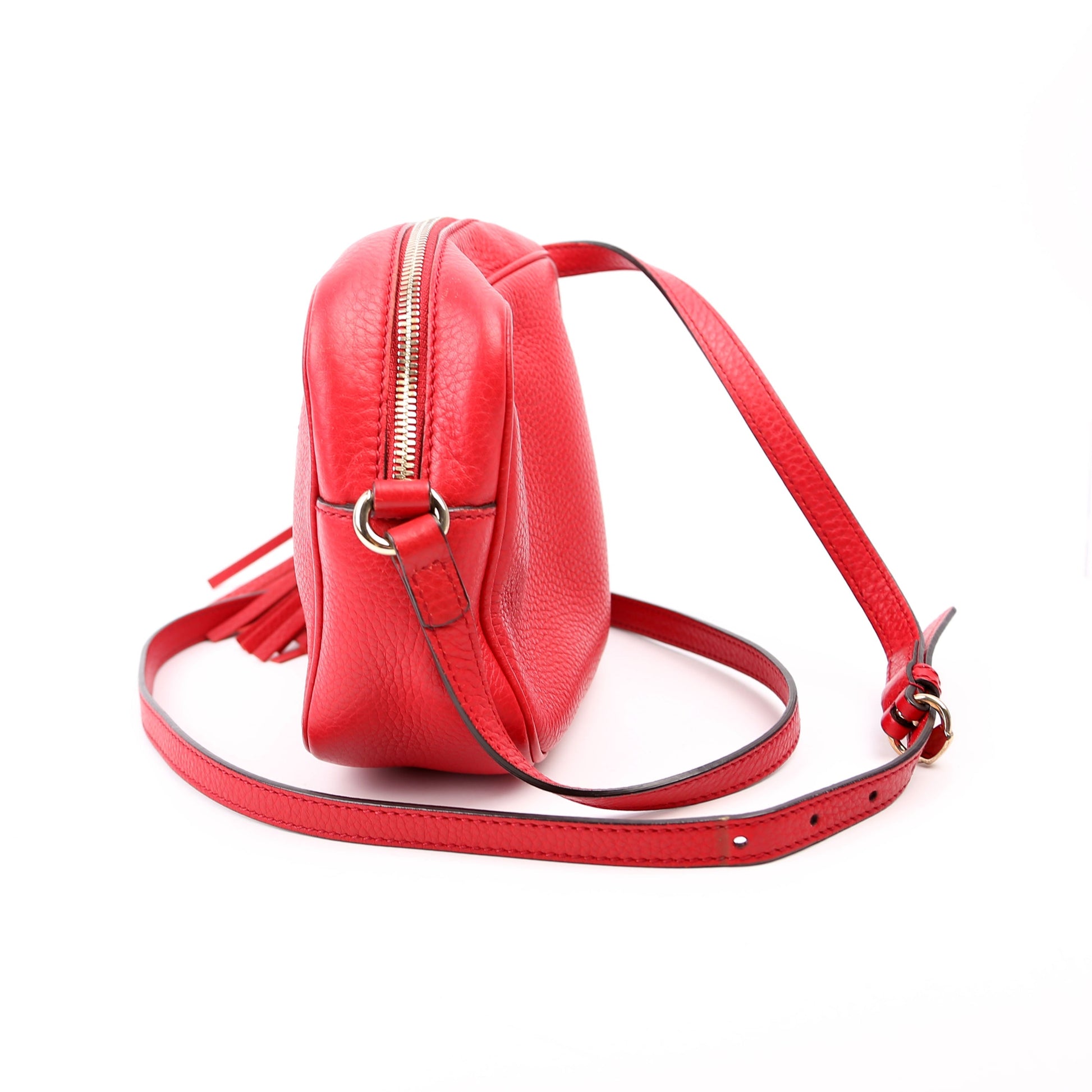 Gucci 308364 Soho Disco Crossbody Red Bag