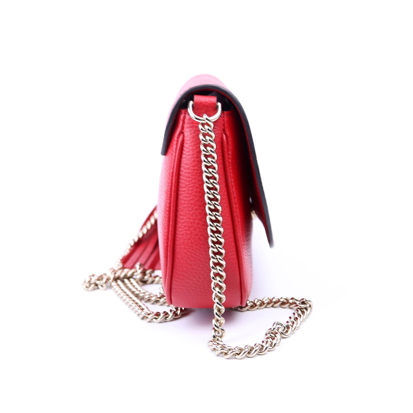 Gucci 336752 Soho Chain Crossbody Medium Red Bag