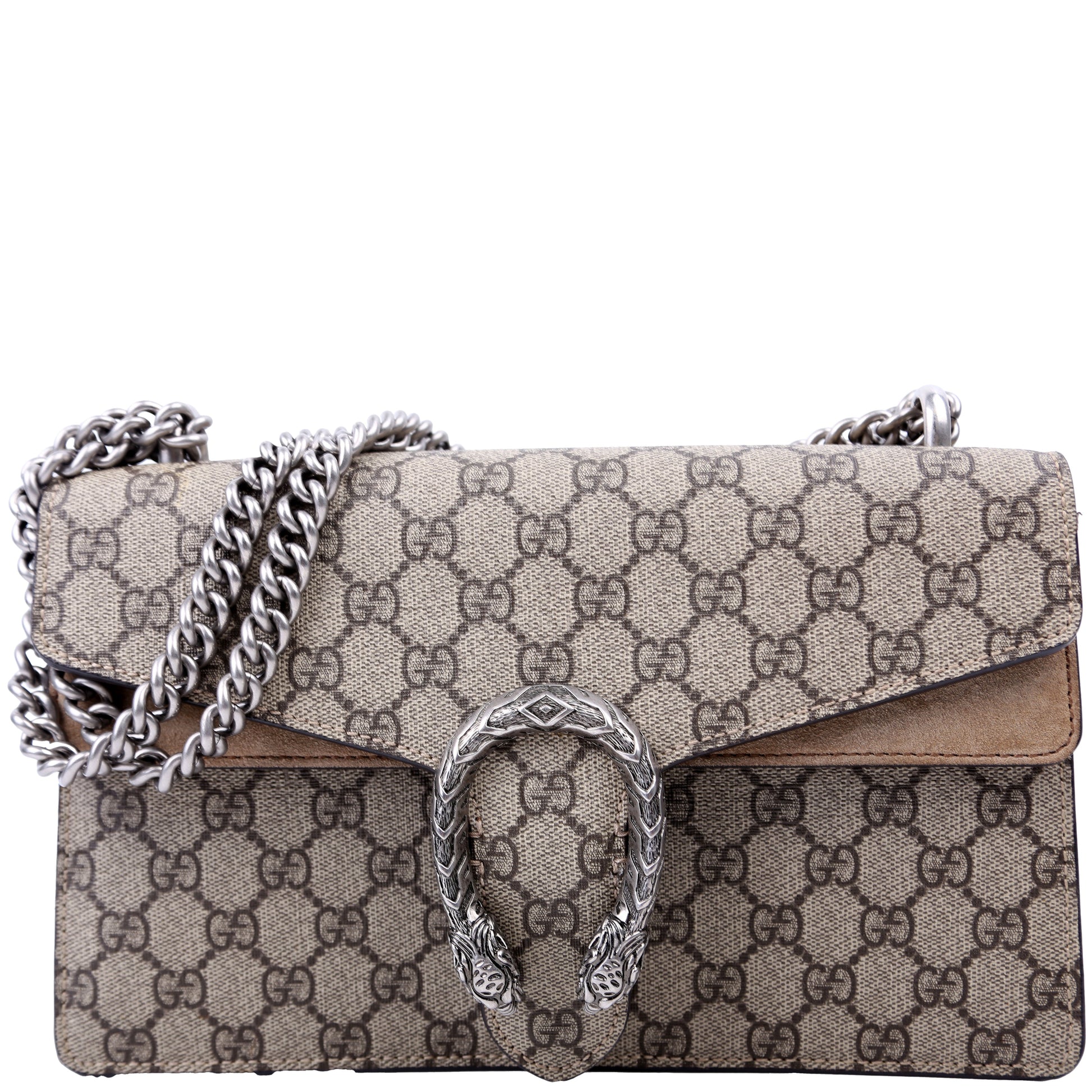 Gucci 499623 Dionysus Small GG Supreme Beige Bag