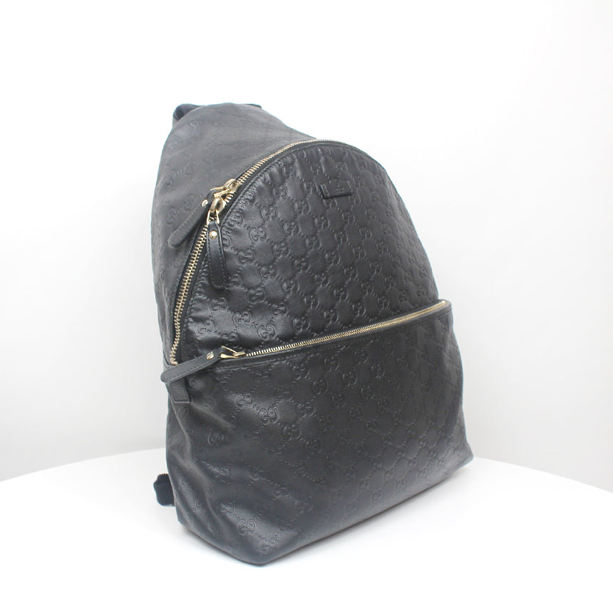 Gucci Leather Canvas Backpack