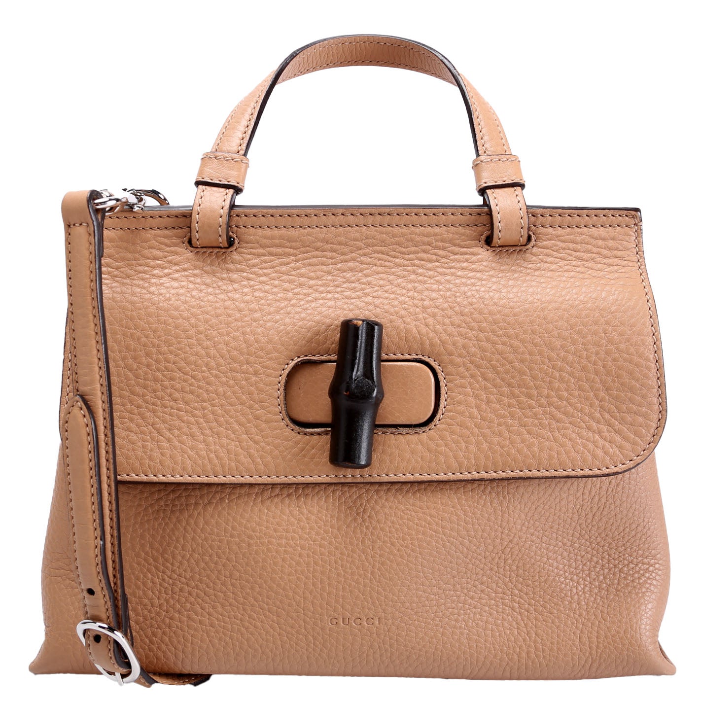 Gucci 392013 Bamboo Daily Medium Tan Bag