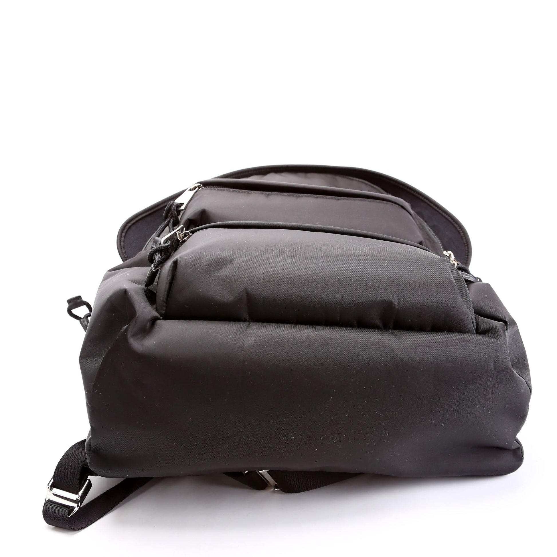 Gucci 800265 Logo Nylon Backpack Medium Black Bag