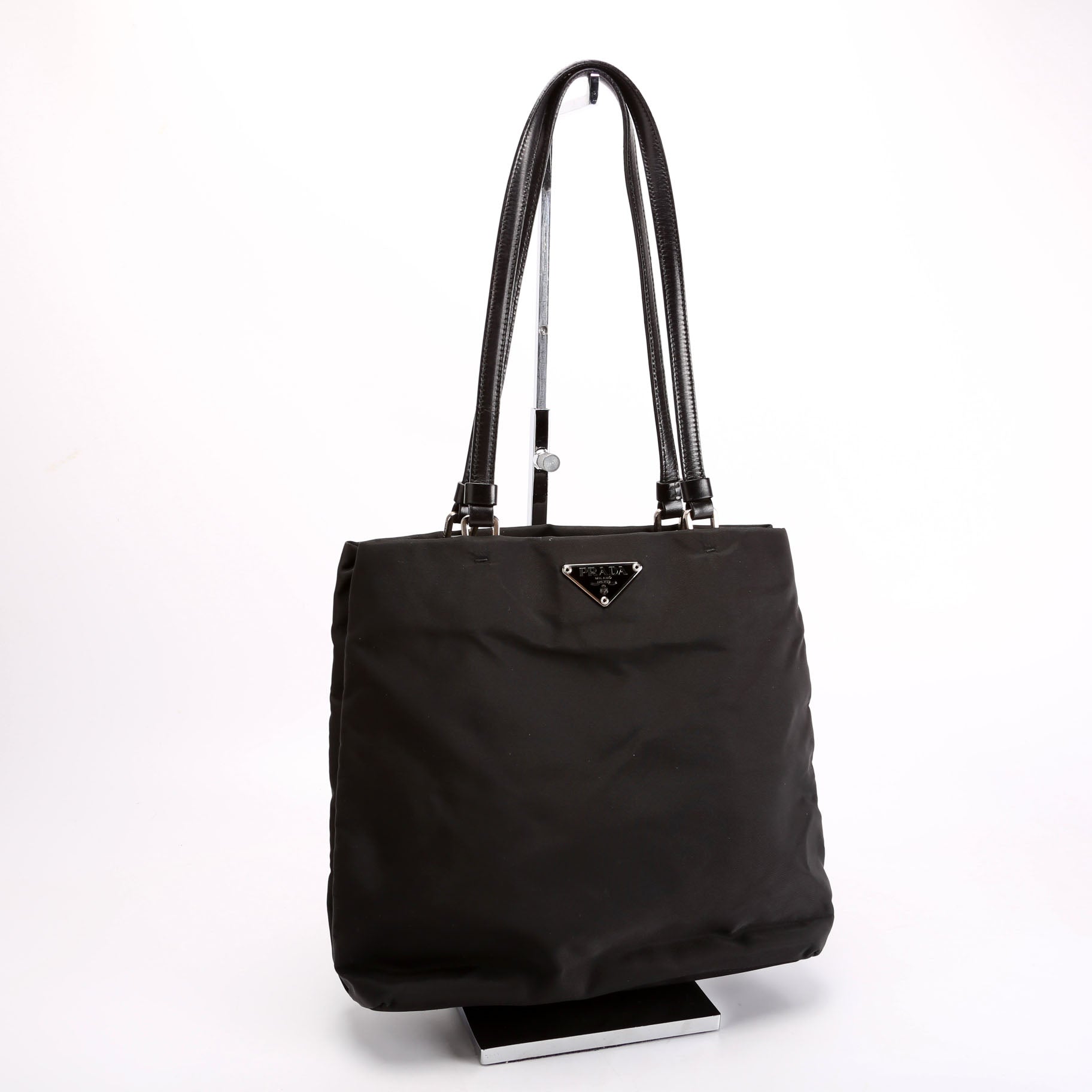 Prada B11214 Tessuto Nylon Mini Tote Black Bag