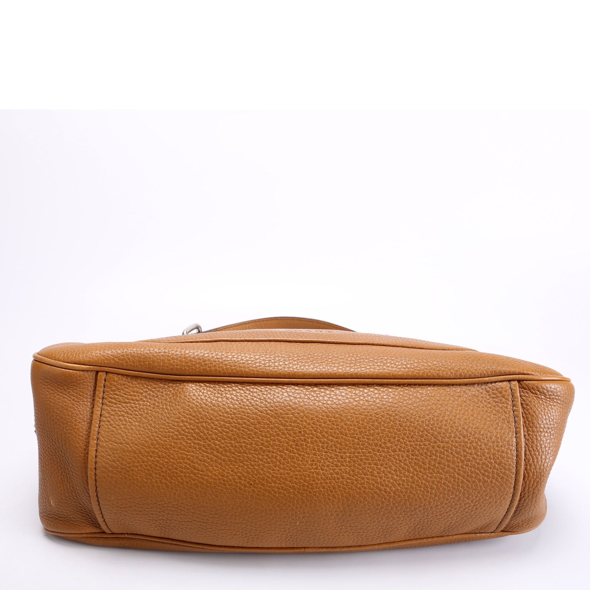 Prada Vitello Daino Small Hobo Brown Bag