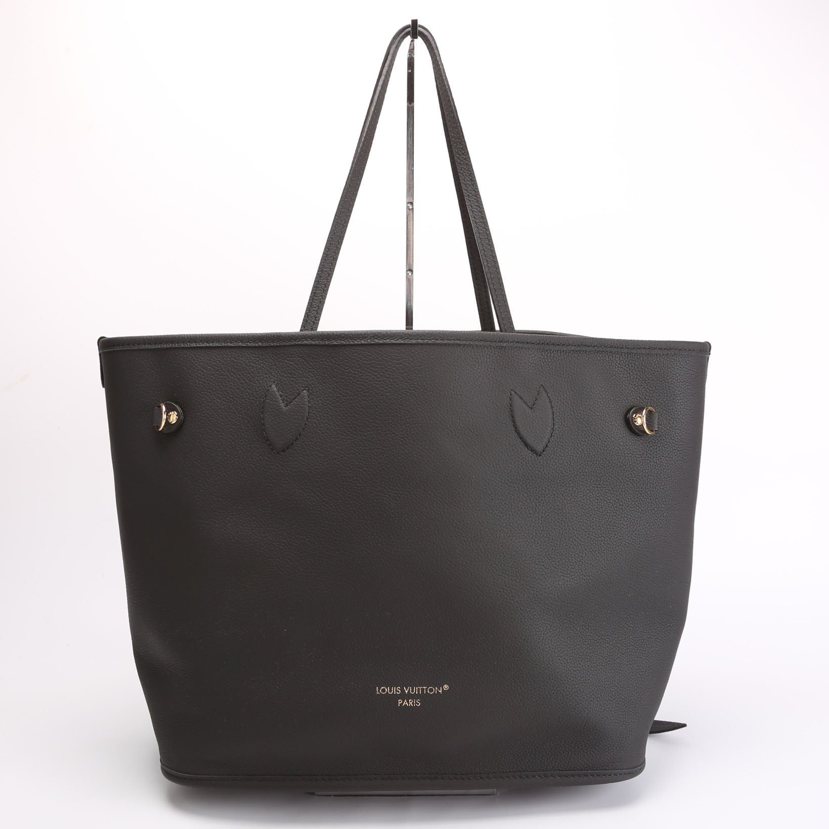 Louis Vuitton Neverfull MM Inside Out Leather/Monogram Black