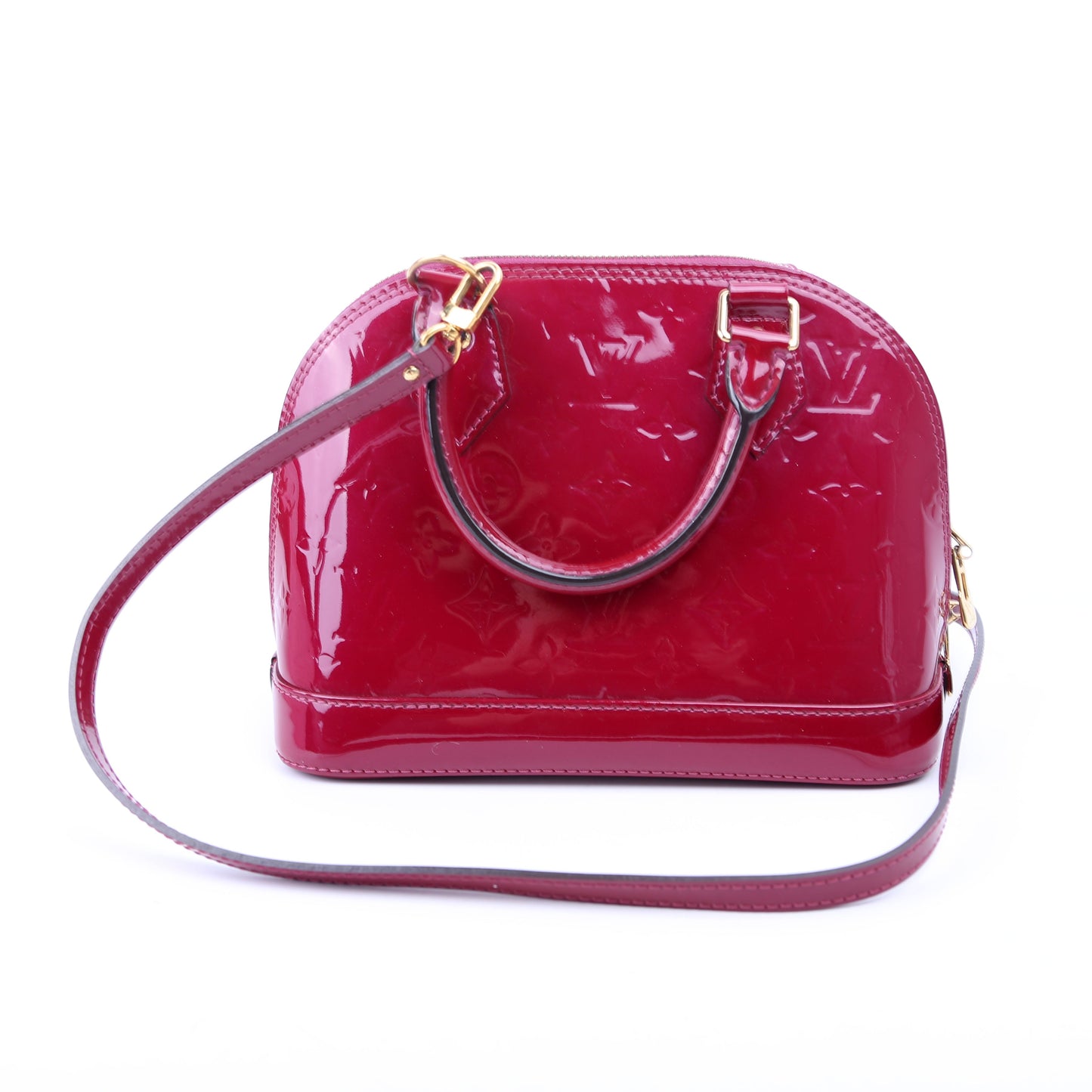 Louis Vuitton Alma BB Vernis Rasberry
