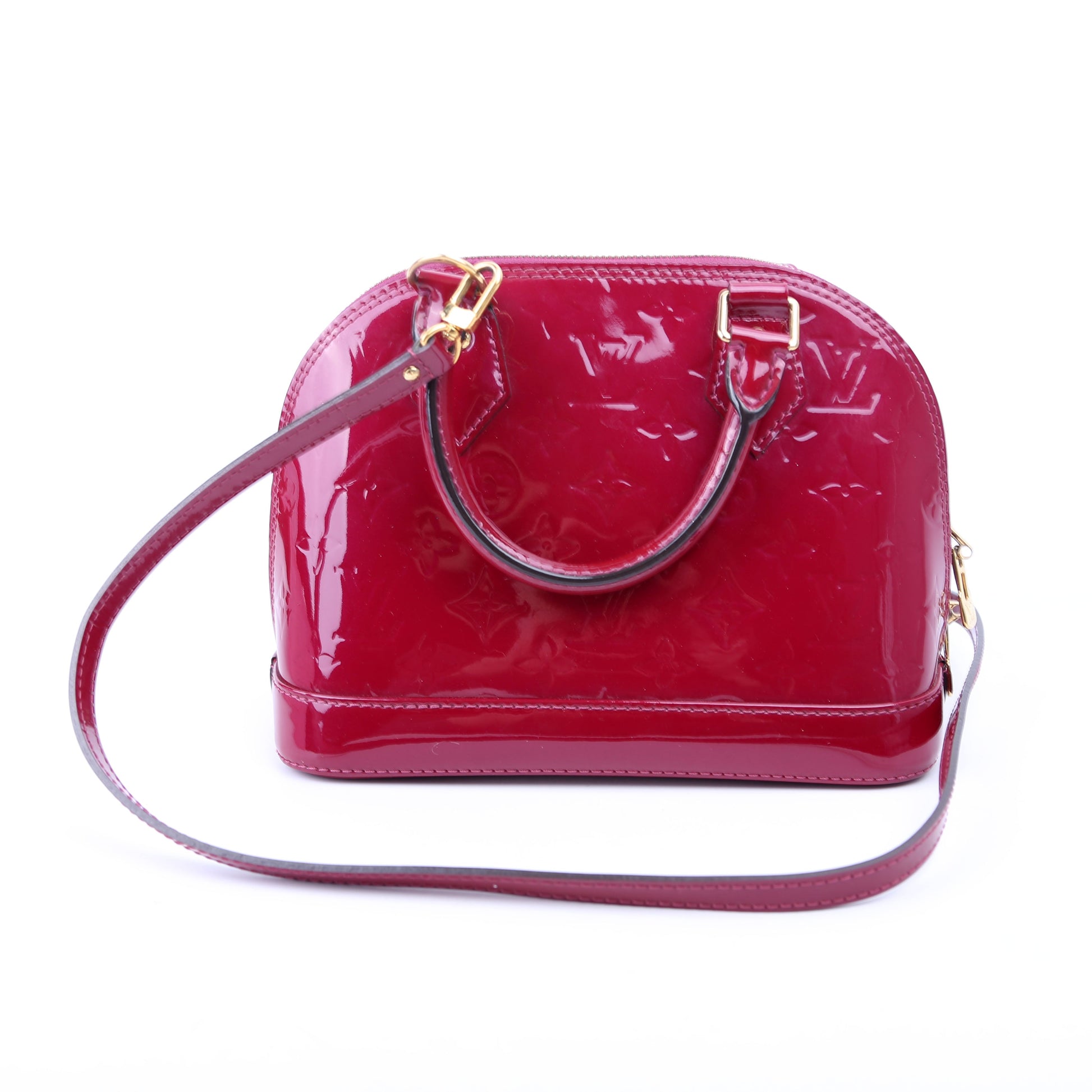 Louis Vuitton Alma BB Vernis Rasberry