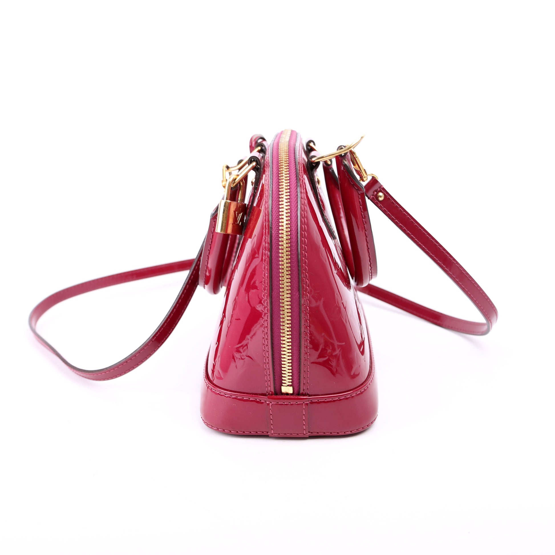 Louis Vuitton Alma BB Vernis Rasberry